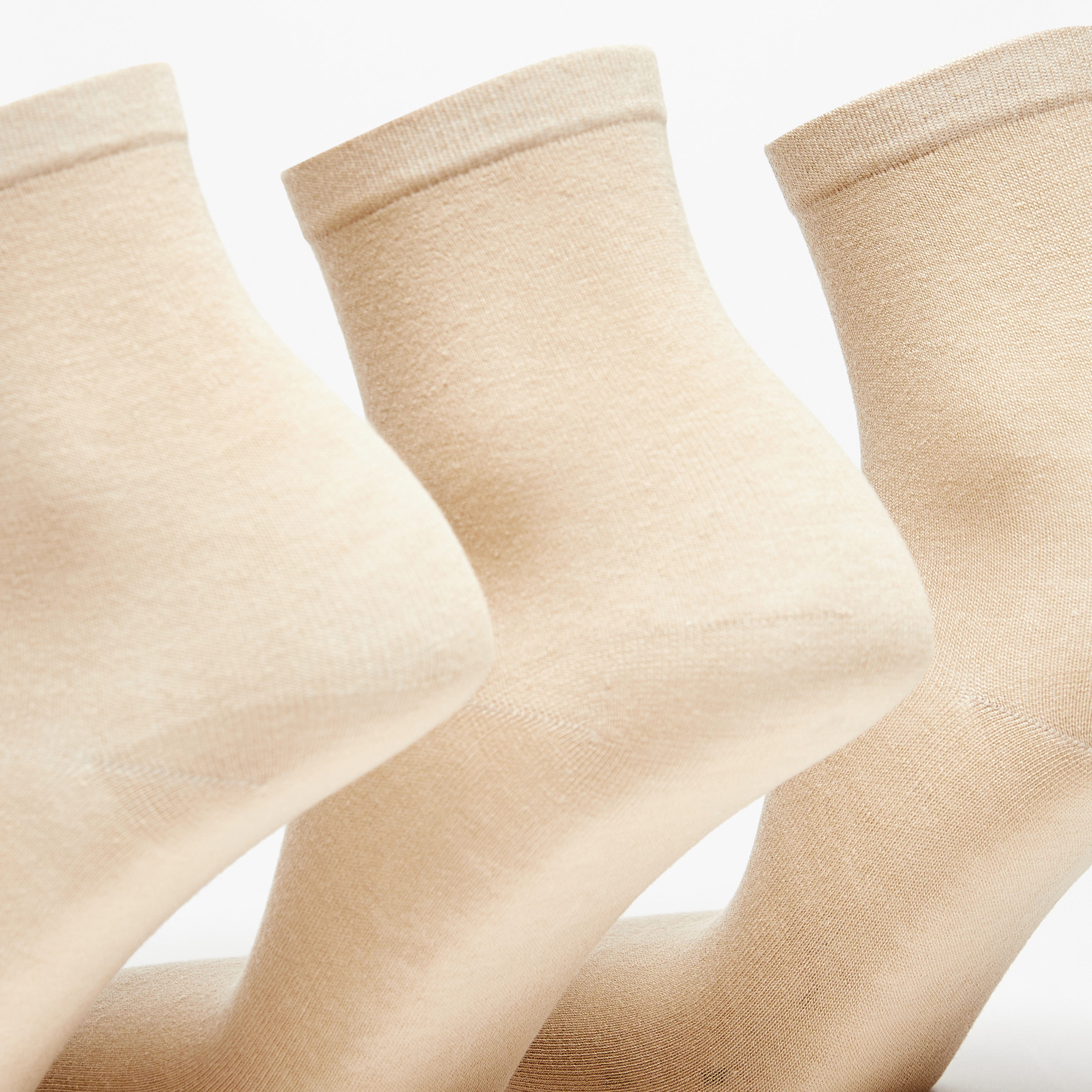 جوارب سادة بطول الكاحل من دوتشيني - طقم من 3 أزواج-men-socks-image-2