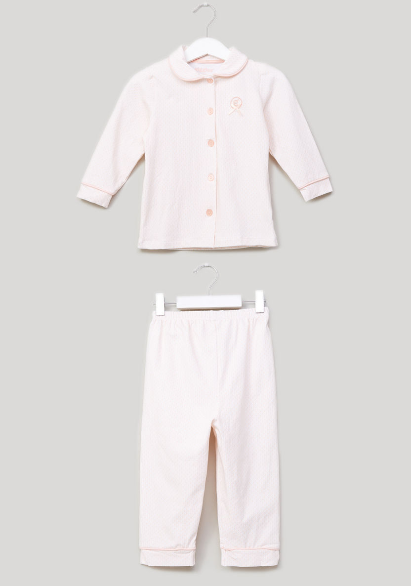 Giggles Printed Shirt with Jog Pants-Pyjama Sets-image-0
