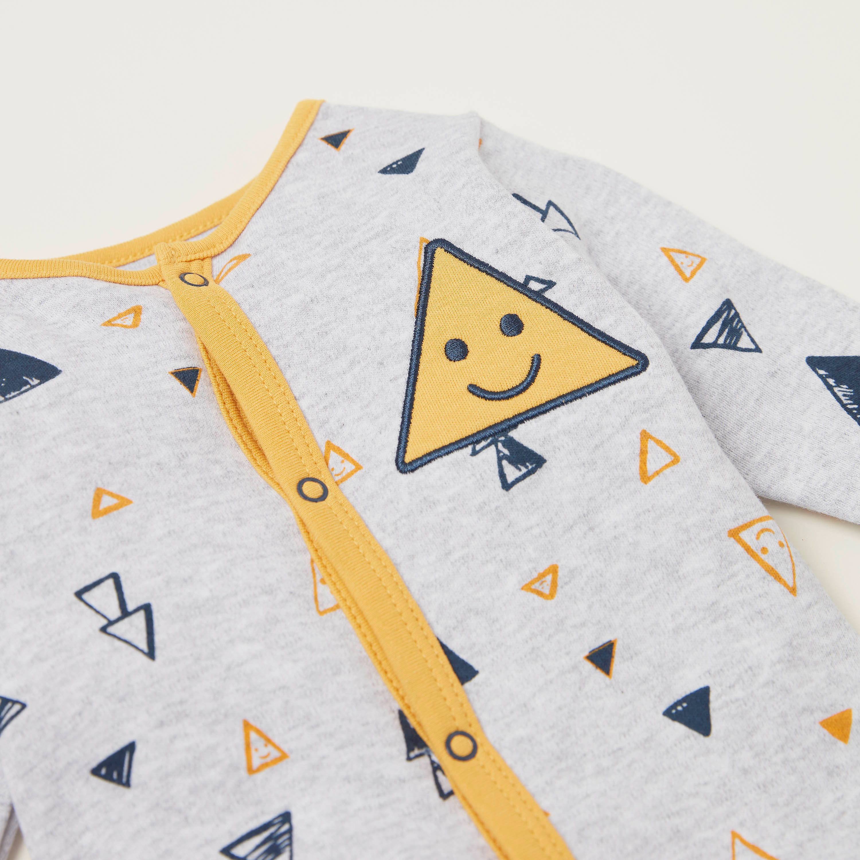 Giggles All-Over Print Closed Feet Sleepsuit with Long Sleeves-baby-boys-clothing-nightwear-sleepsuits-image-2