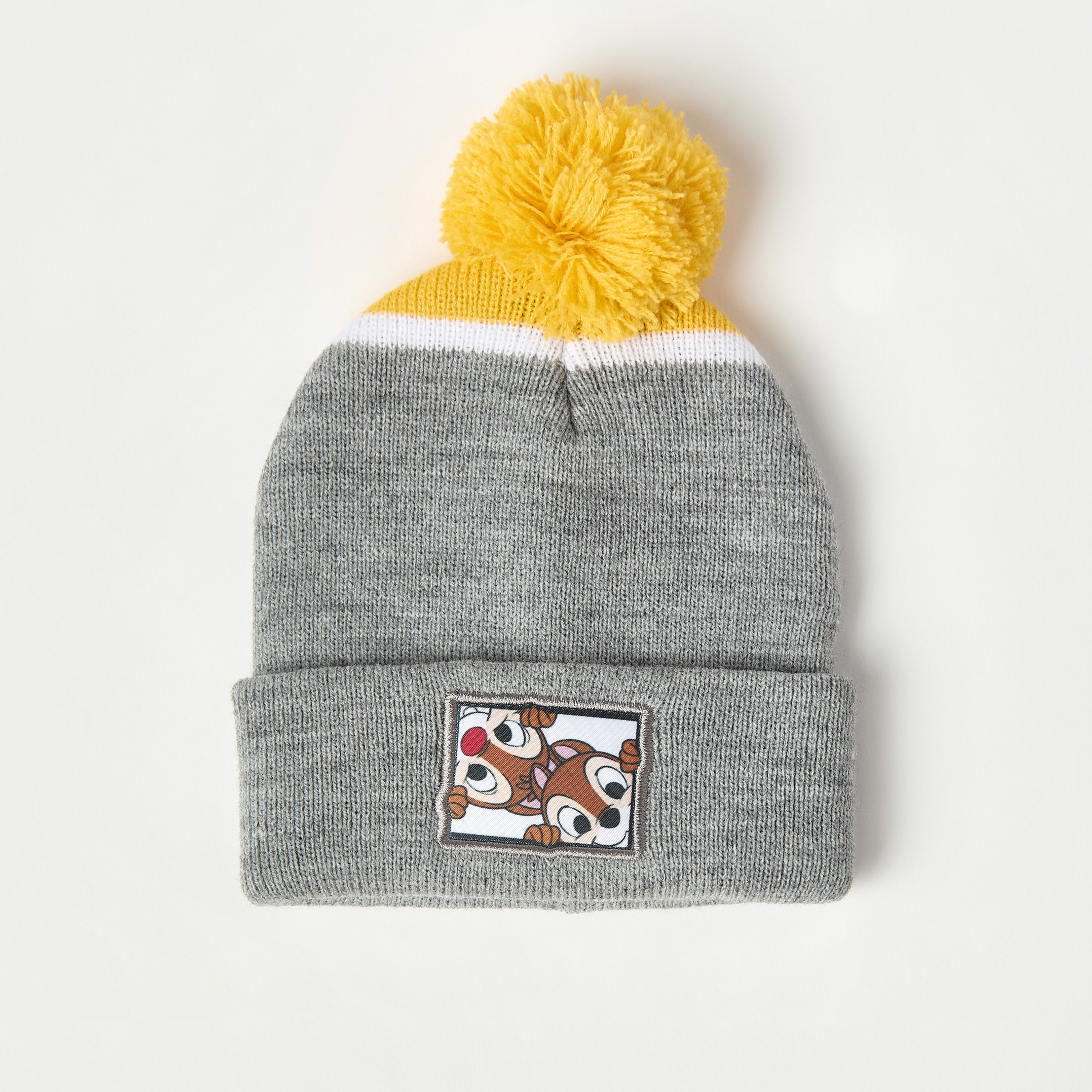Disney Bambi Applique Beanie Cap with Pom Pom Detail-baby-girls-accessories-caps-image-1