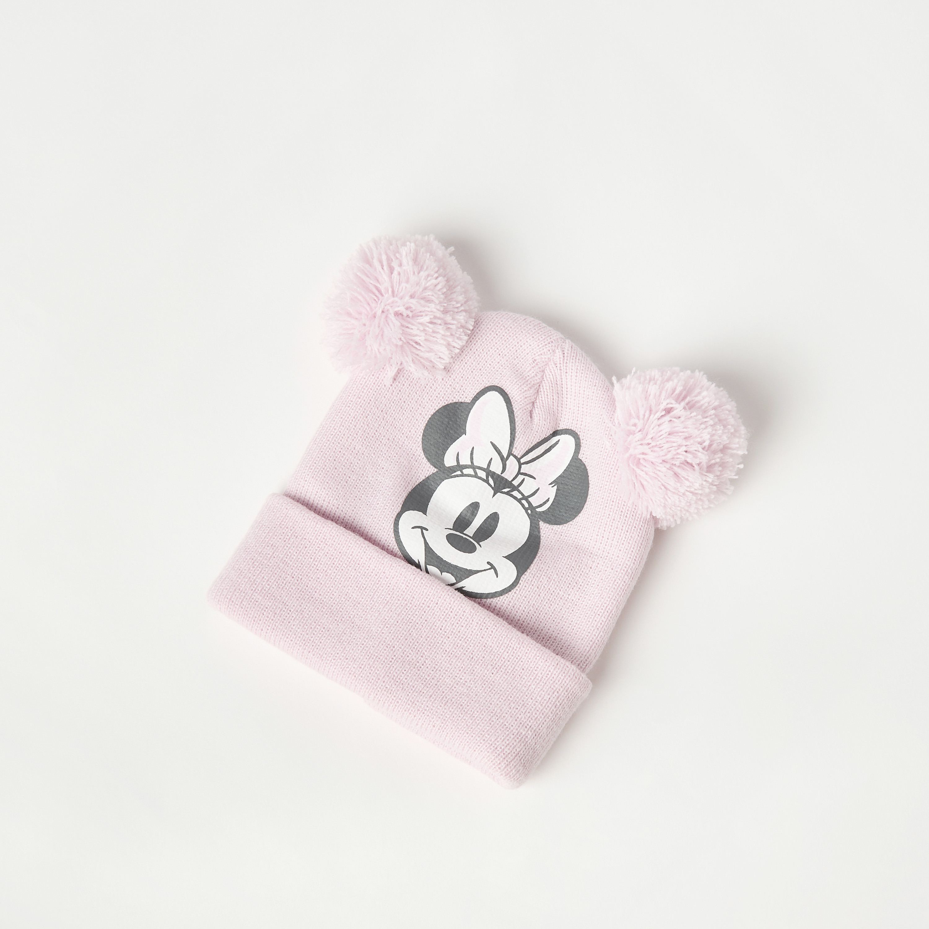 Disney 2-Piece Minnie Mouse Print Beanie Cap and Gloves Set-baby-girls-accessories-caps-image-2