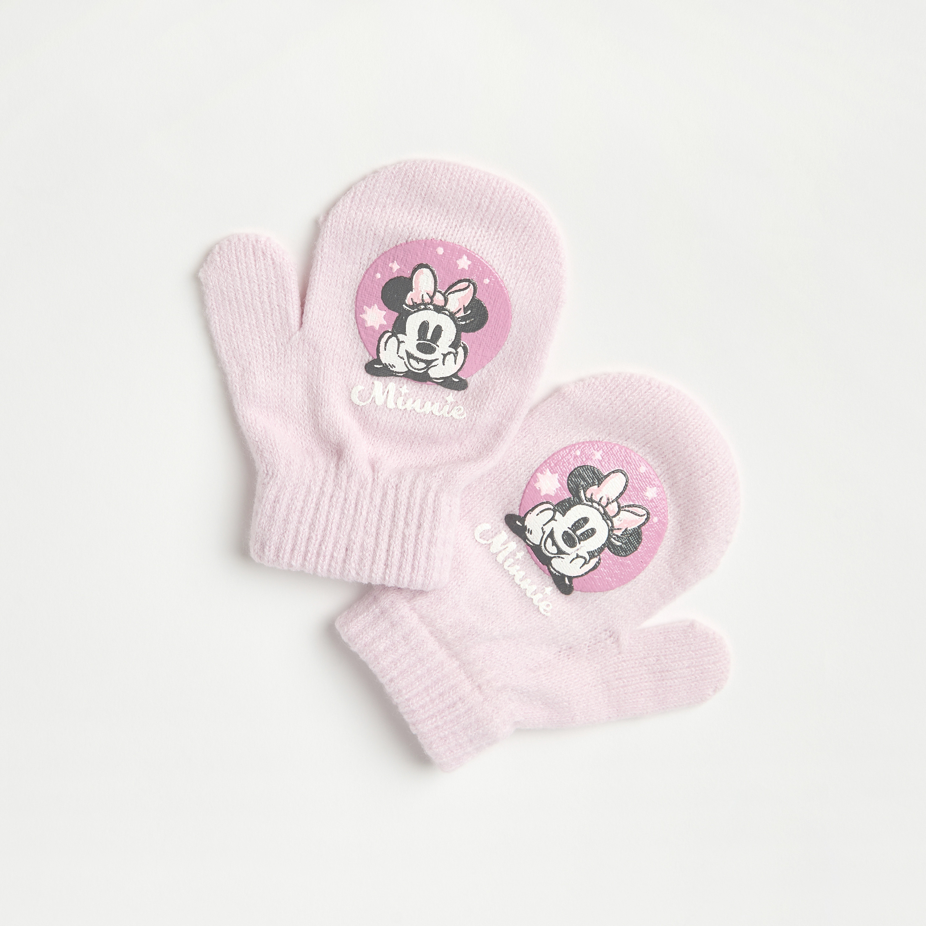 Disney 2-Piece Minnie Mouse Print Beanie Cap and Gloves Set-baby-girls-accessories-caps-image-3