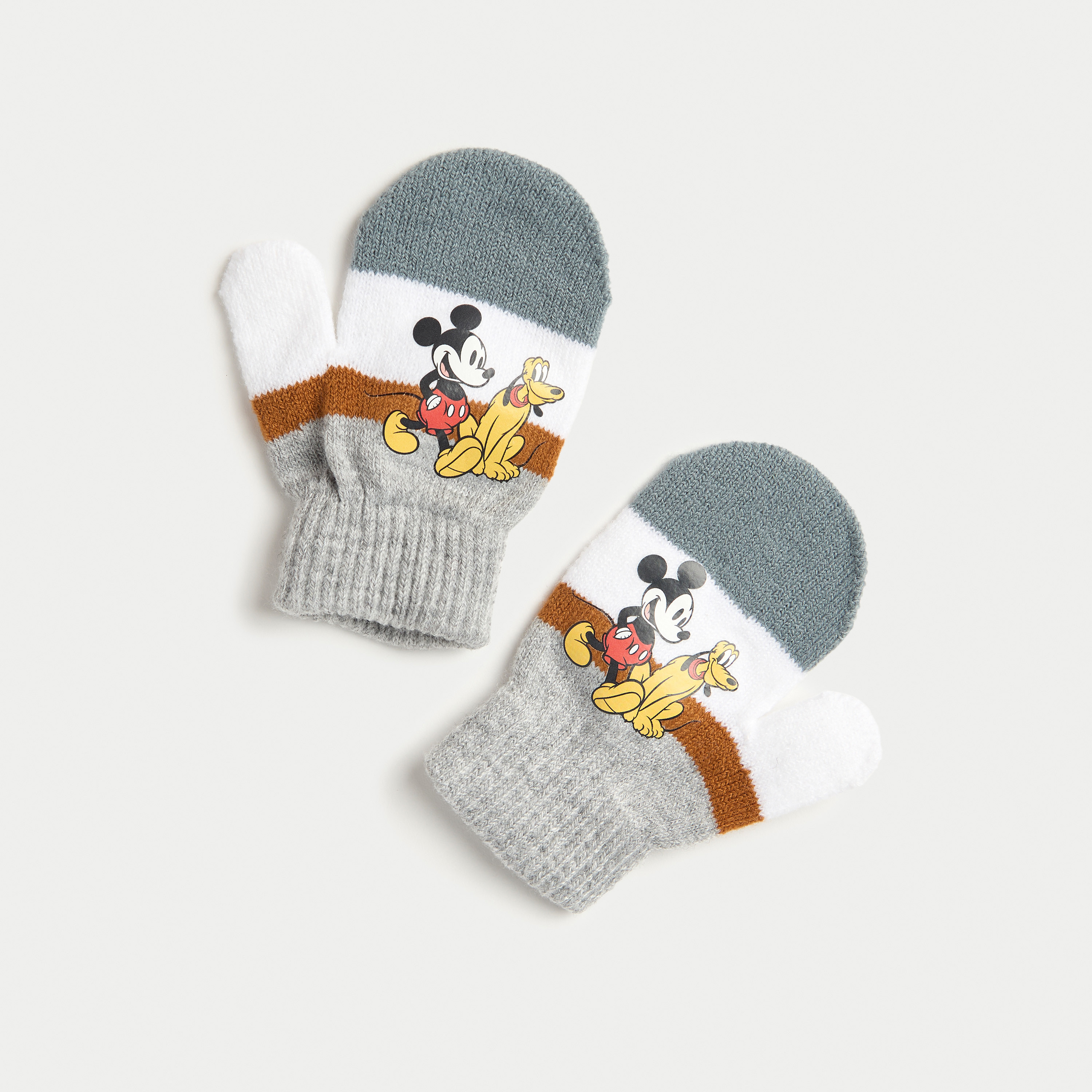 Disney Mickey and Friends Print Beanie Cap with Gloves-baby-boys-clothing-winterwear-winteraccessories-image-3