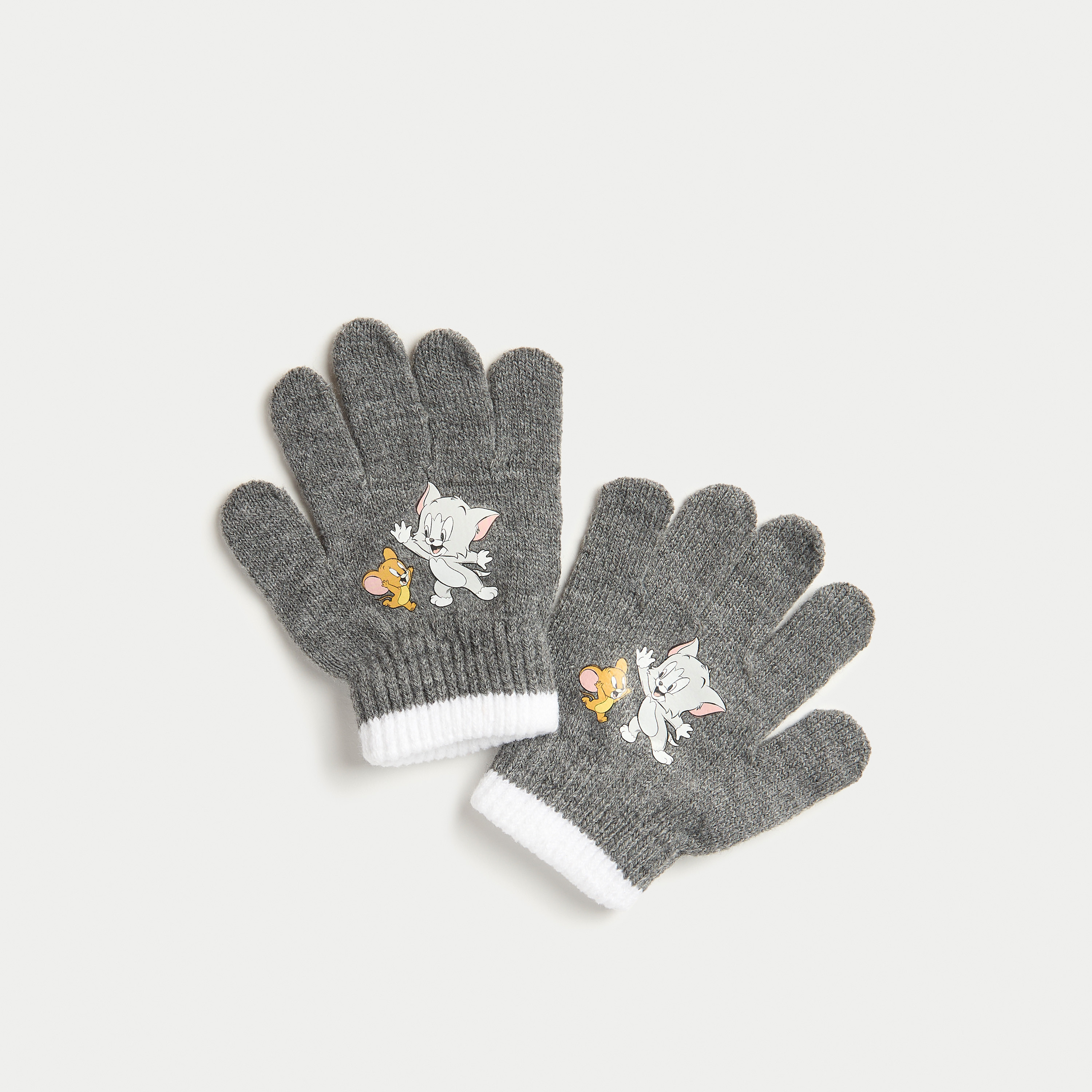 قبعة بيني وقفازات بطبعات توم وجيري-baby-boys-accessories-caps-image-3
