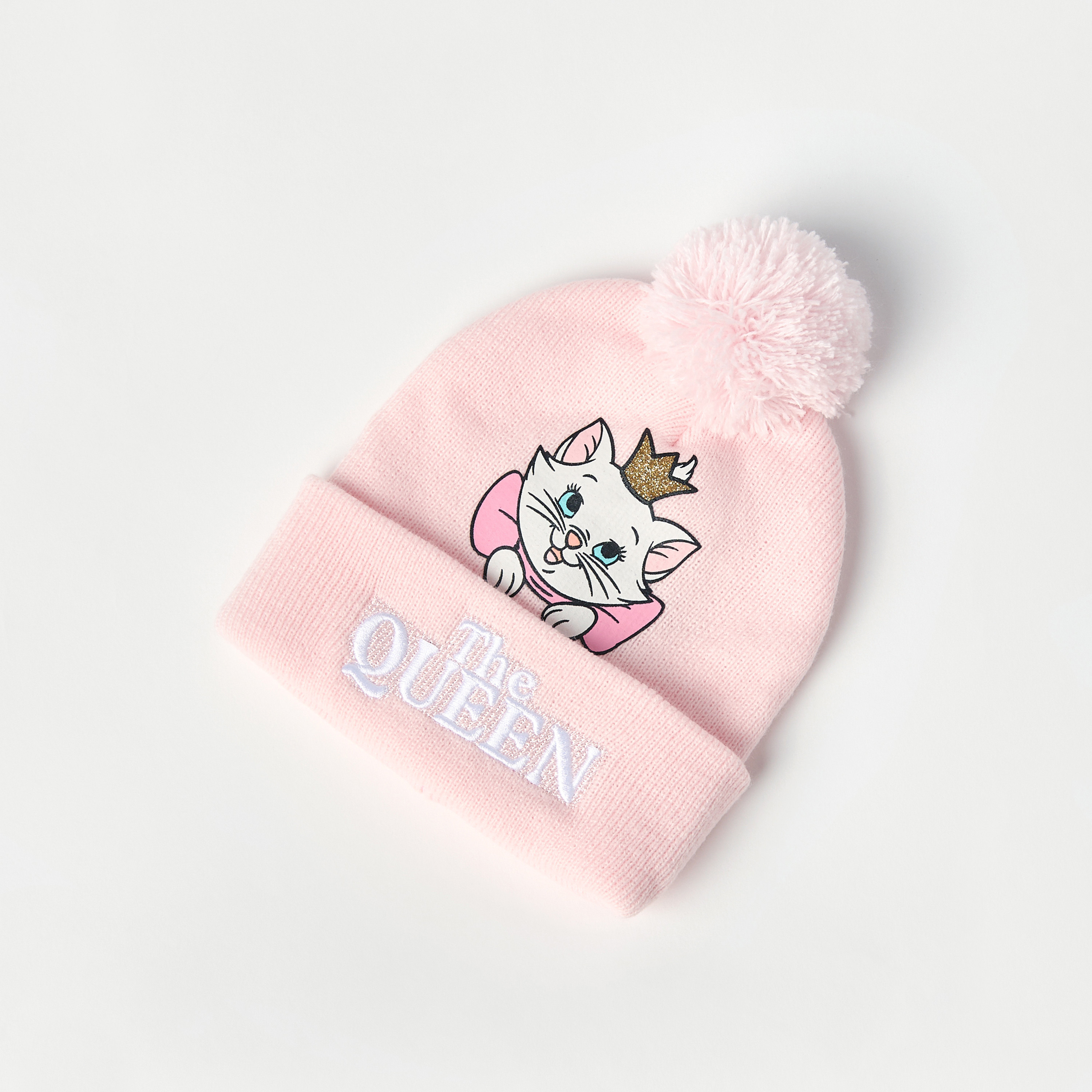 Disney Marie Print Beanie Cap with Gloves-baby-girls-accessories-caps-image-2