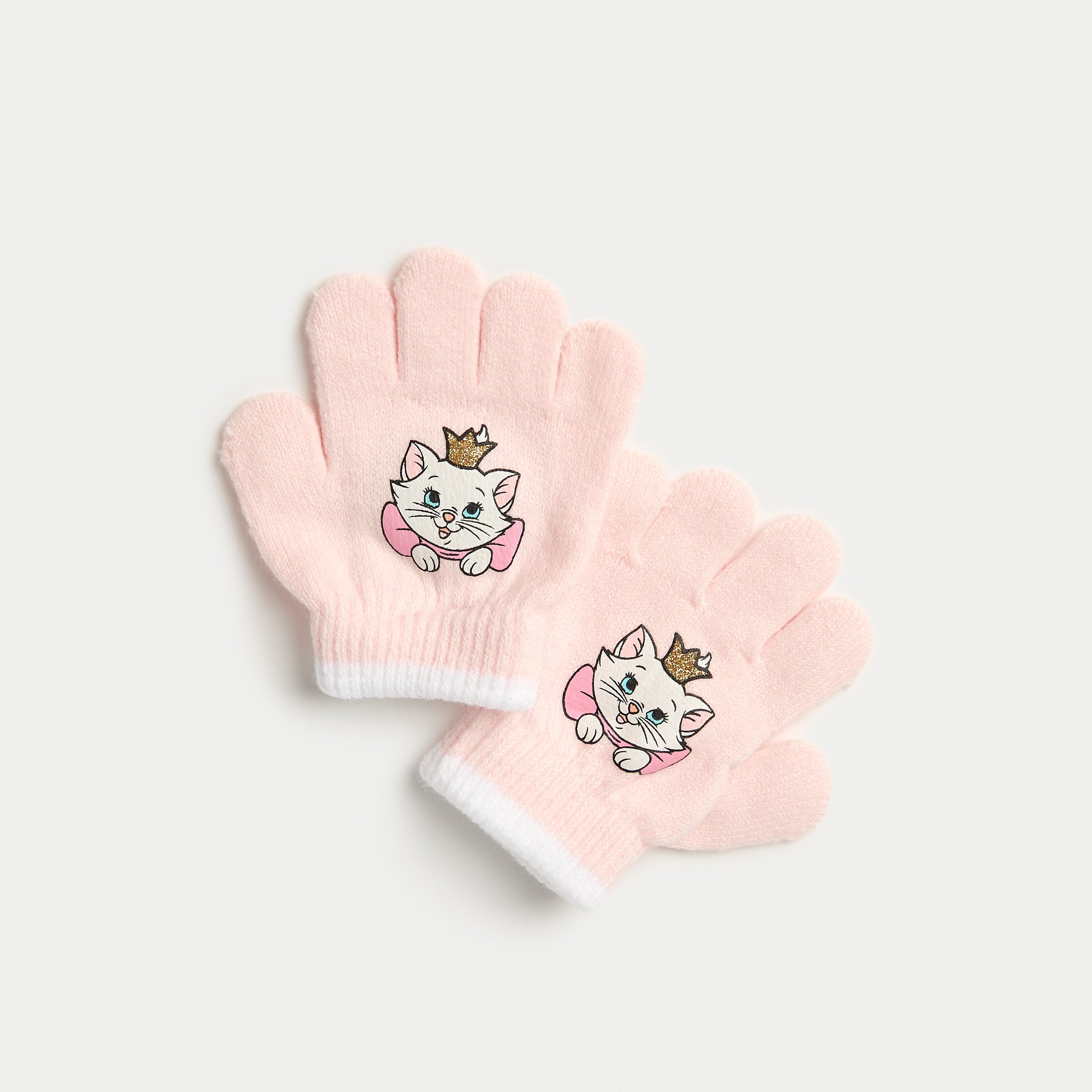 Disney Marie Print Beanie Cap with Gloves-baby-girls-accessories-caps-image-3