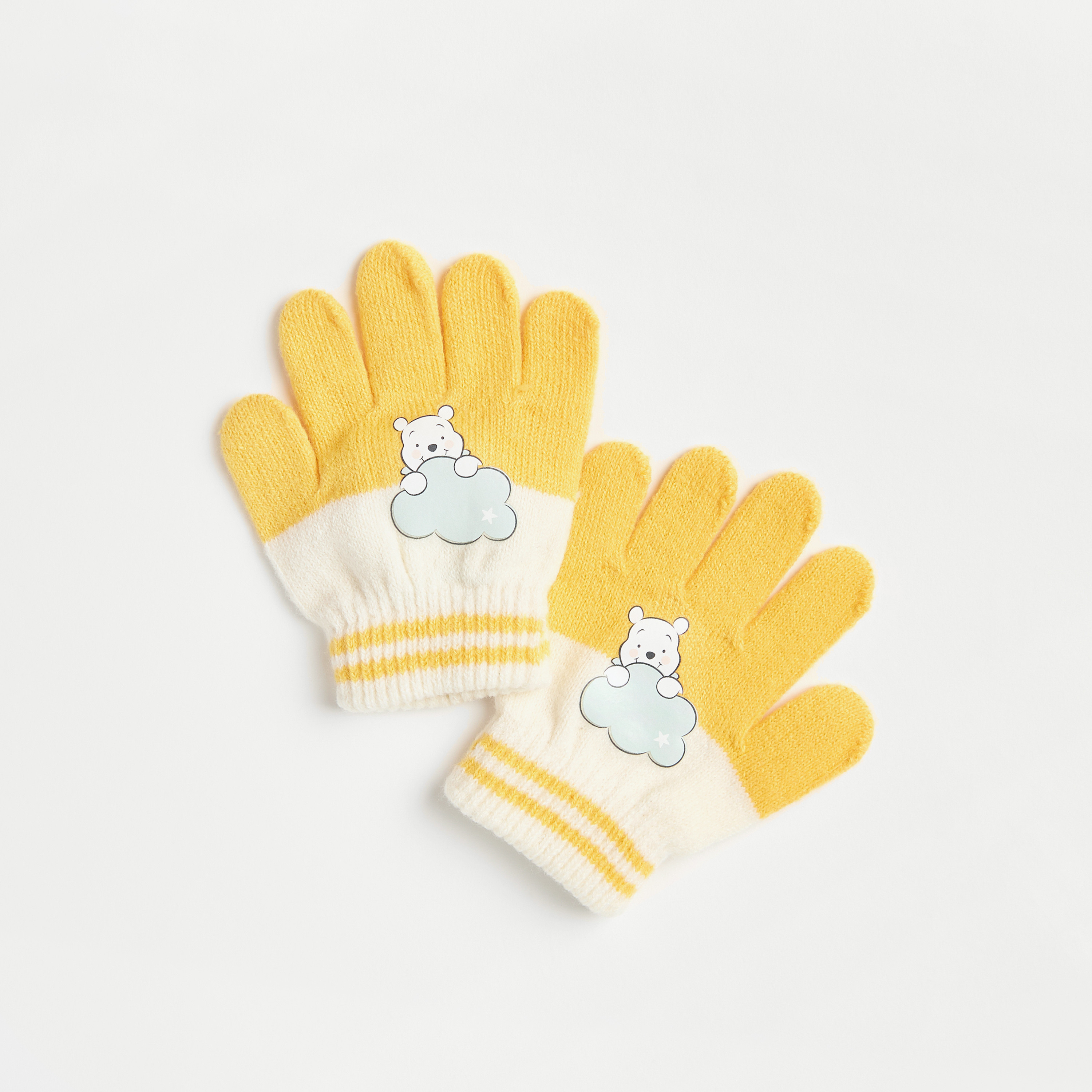 Disney Winnie-The-Pooh Detail Cap and Glove Set-baby-boys-accessories-caps-image-3