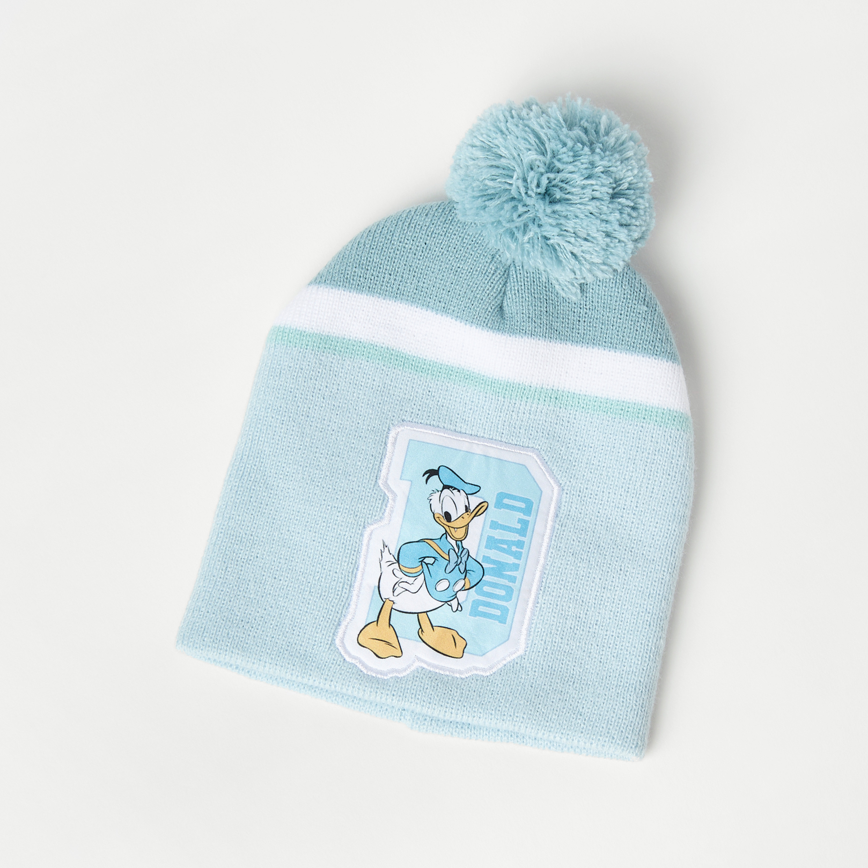 Disney Donald Duck Print Beanie Cap with Gloves-baby-boys-accessories-caps-image-2