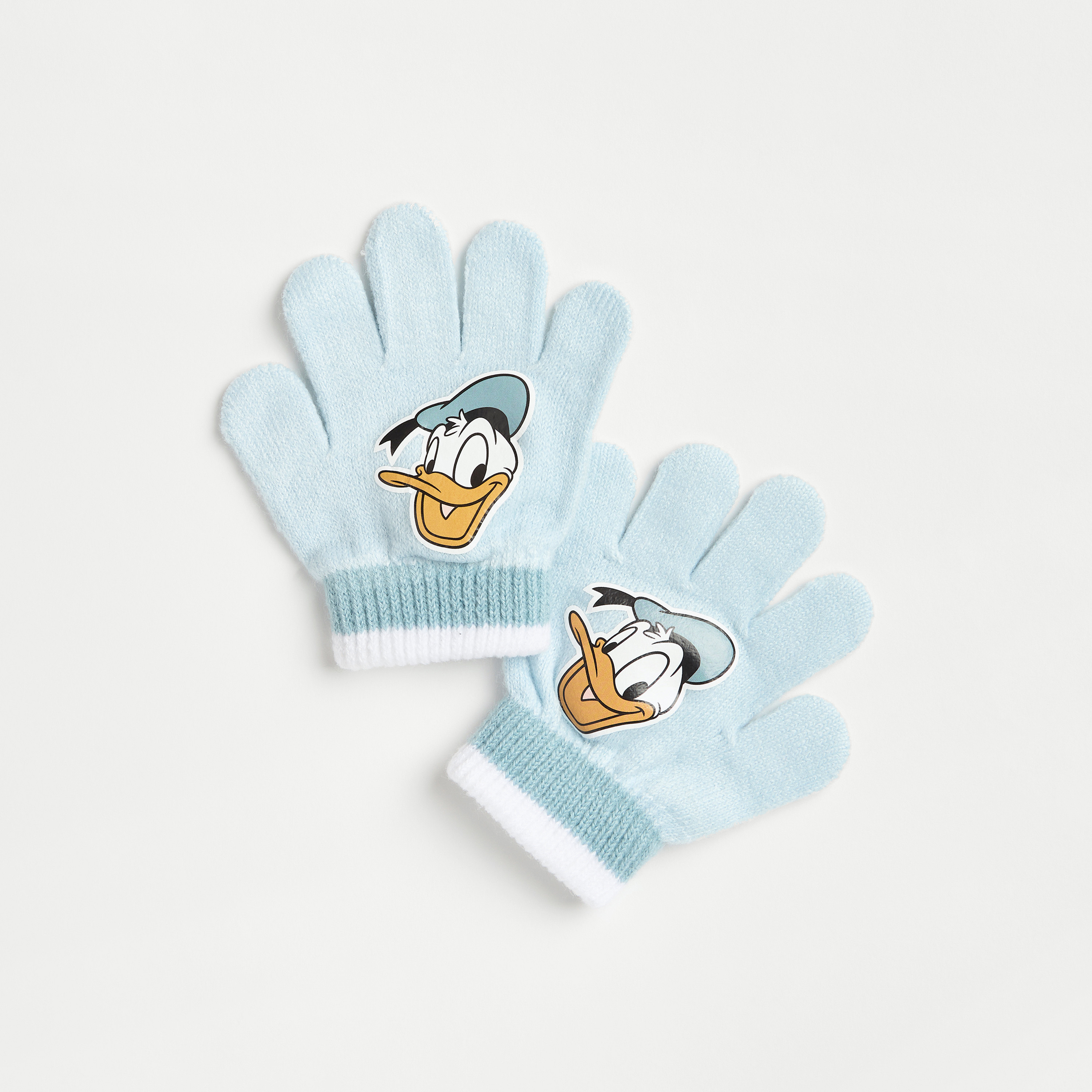 Disney Donald Duck Print Beanie Cap with Gloves-baby-boys-accessories-caps-image-3