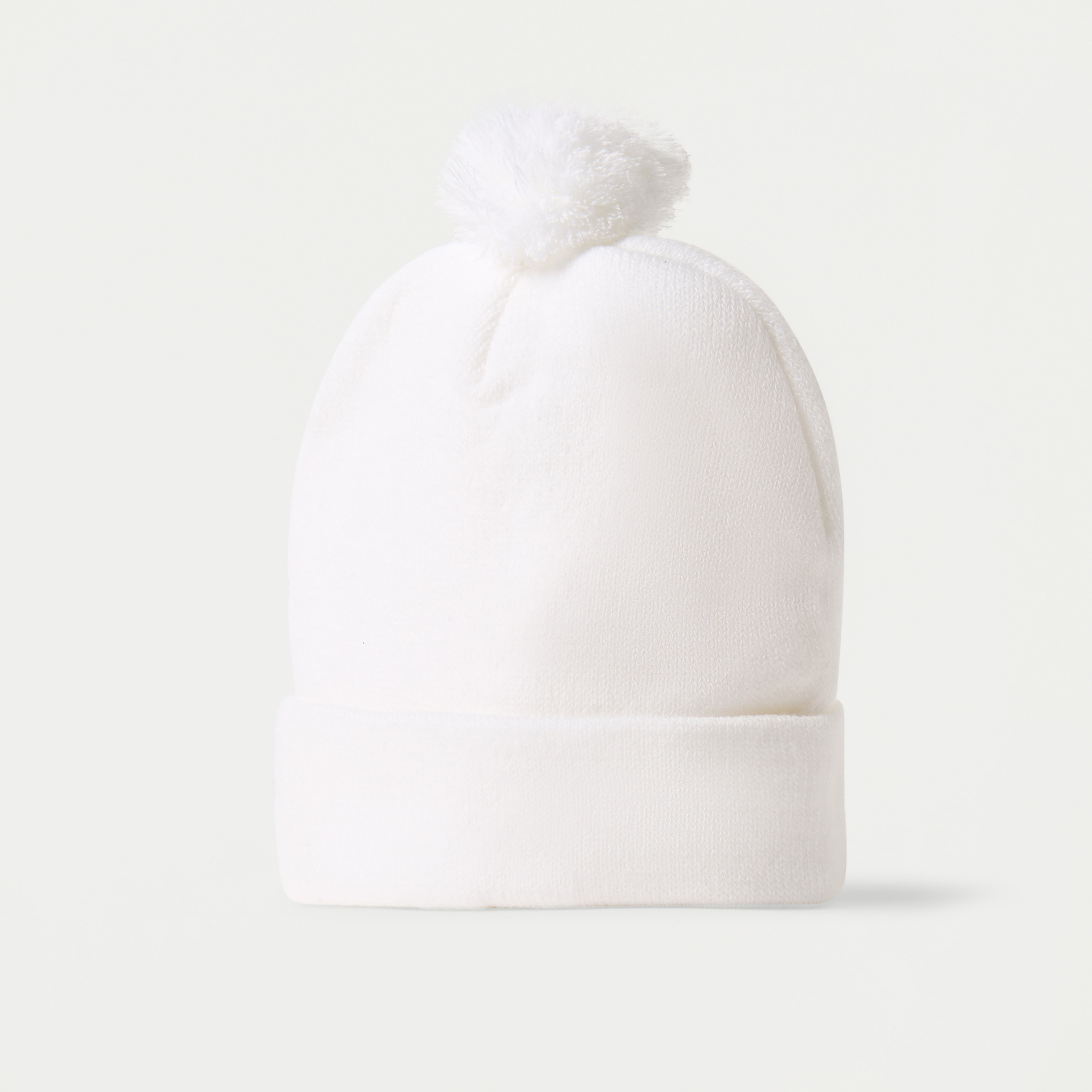 Juniors Solid Beanie Cap with Striped Gloves Set-baby-boys-accessories-caps-image-2