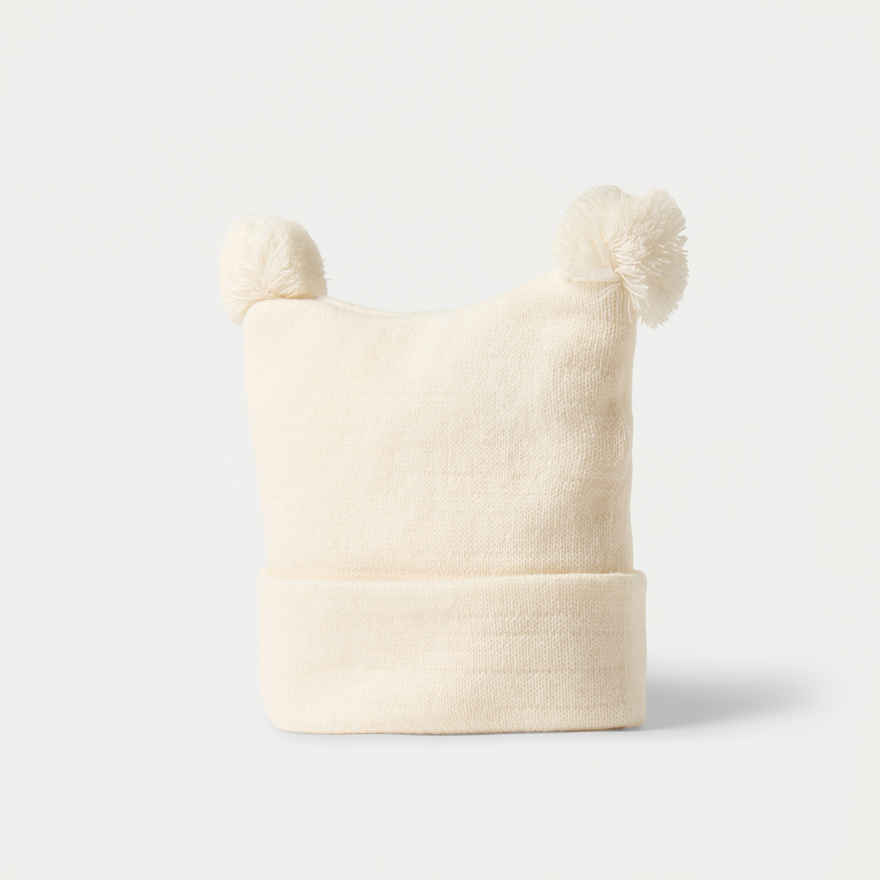Juniors Solid Beanie Cap with Pom Pom Detail-baby-boys-accessories-caps-image-2