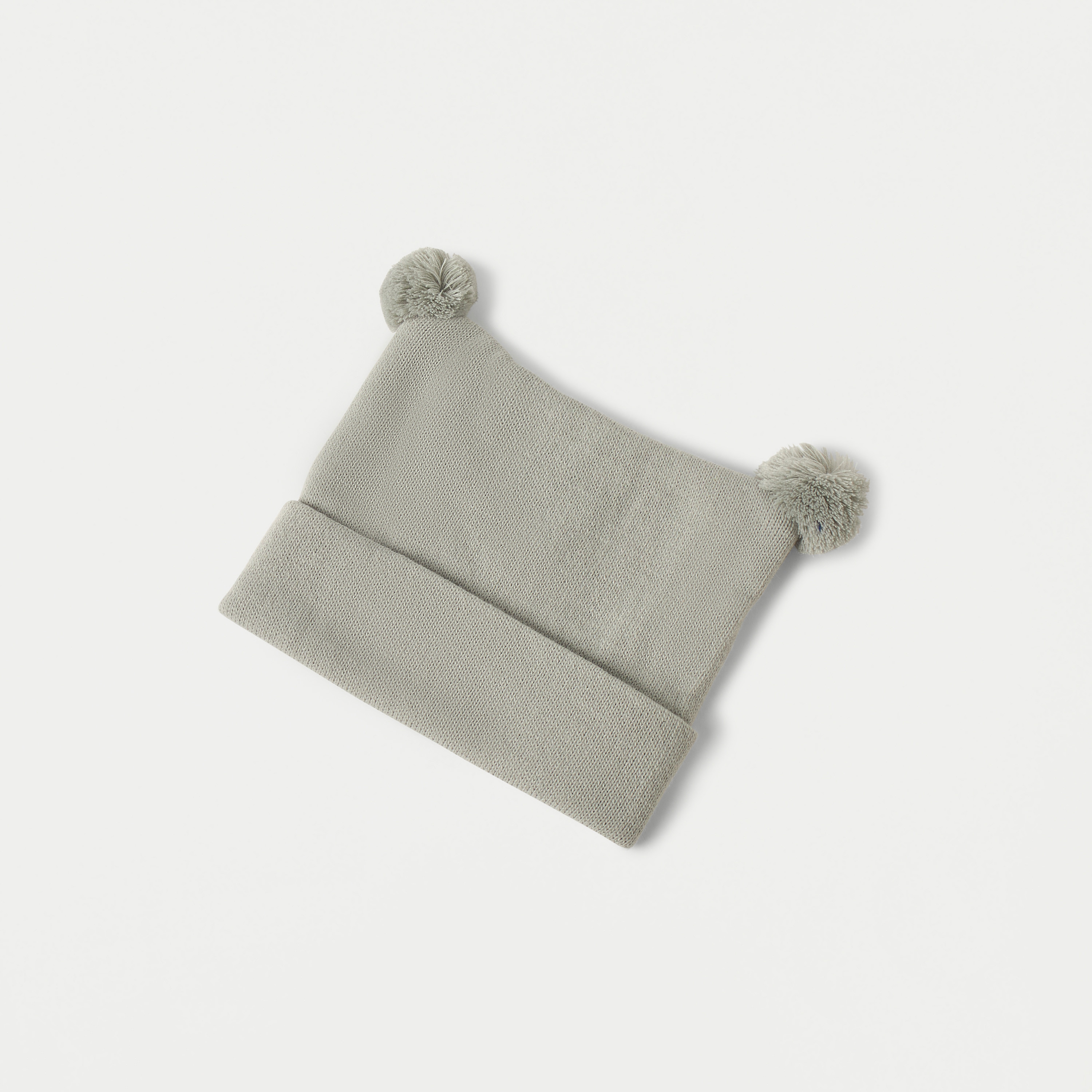Juniors Solid Beanie Cap with Pom Pom Detail-baby-boys-accessories-caps-image-1