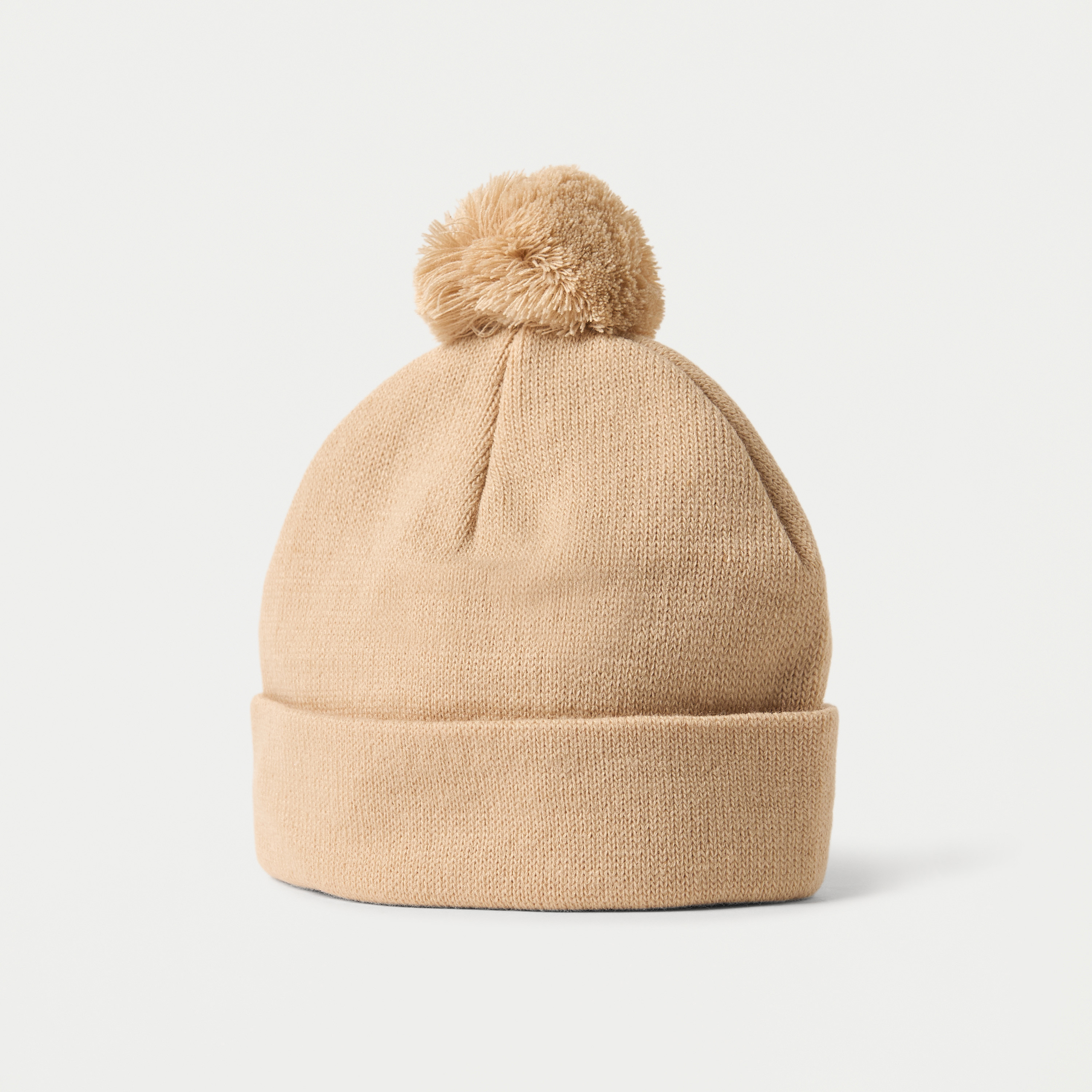 Juniors Solid Beanie Cap with Pom-Pom Detail - Set of 2-baby-boys-accessories-caps-image-3
