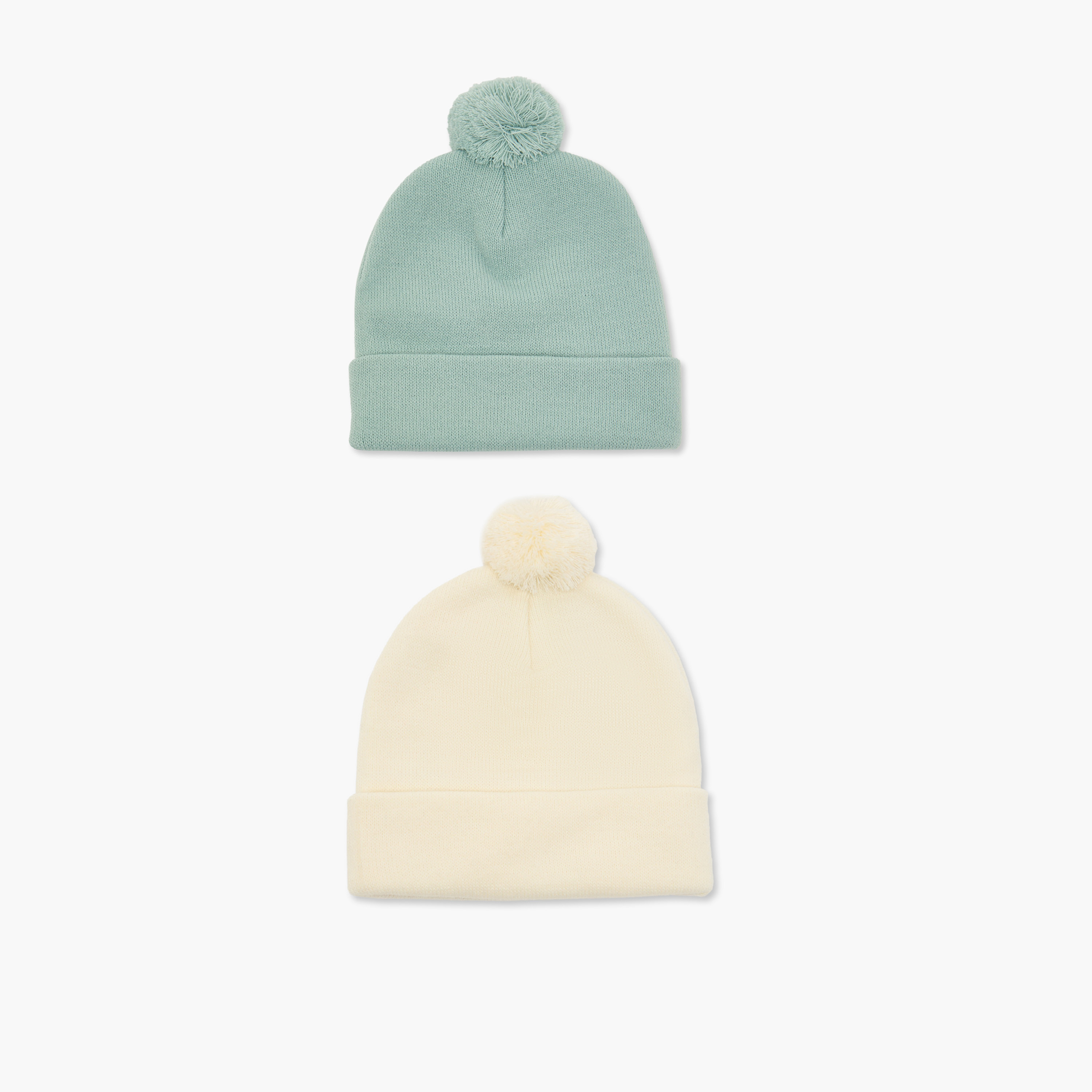 طقم قبعة من جونيورز مع كرة فرو - قطعتين-baby-boys-accessories-caps-image-1