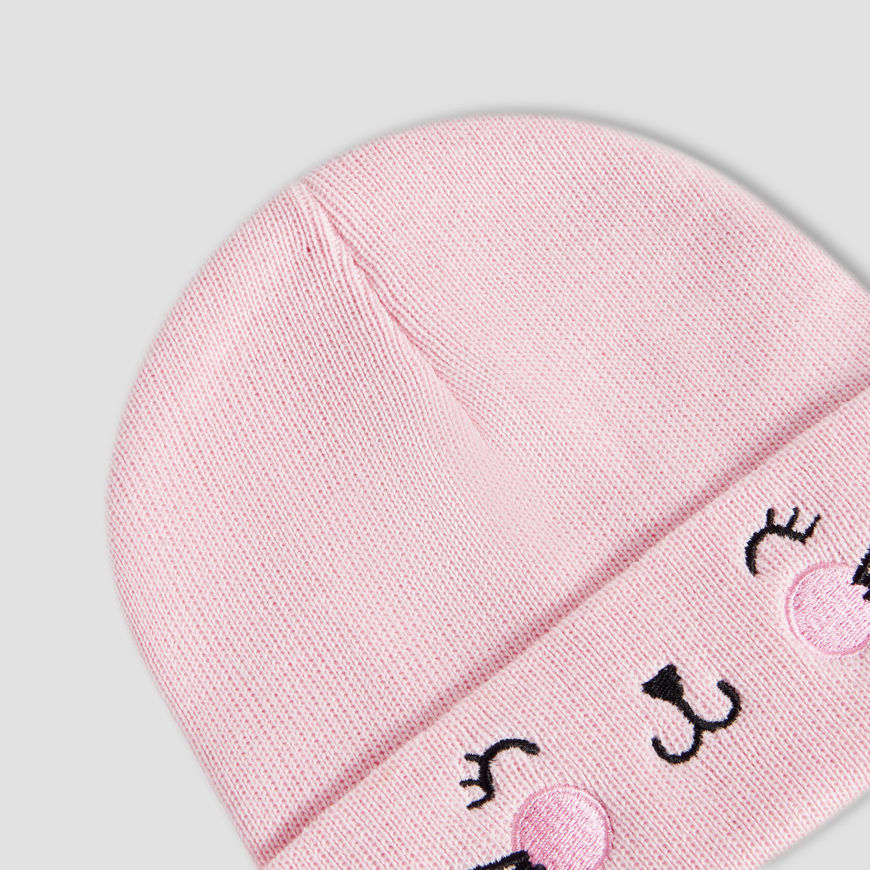 Juniors Girls Beanie with Embroidery - Cotton-baby-girls-accessories-caps-image-4