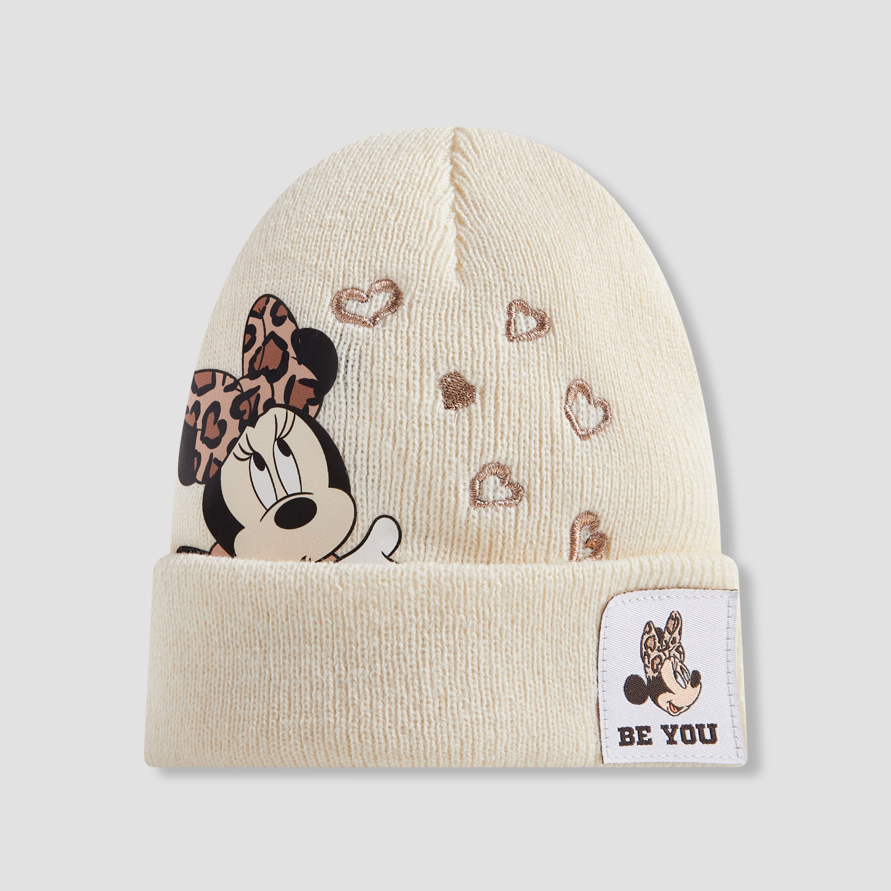 Disney Girls Winter Cap and Gloves with Minnie Mouse Print - Cotton-baby-girls-clothing-winterwear-winteraccessories-image-3
