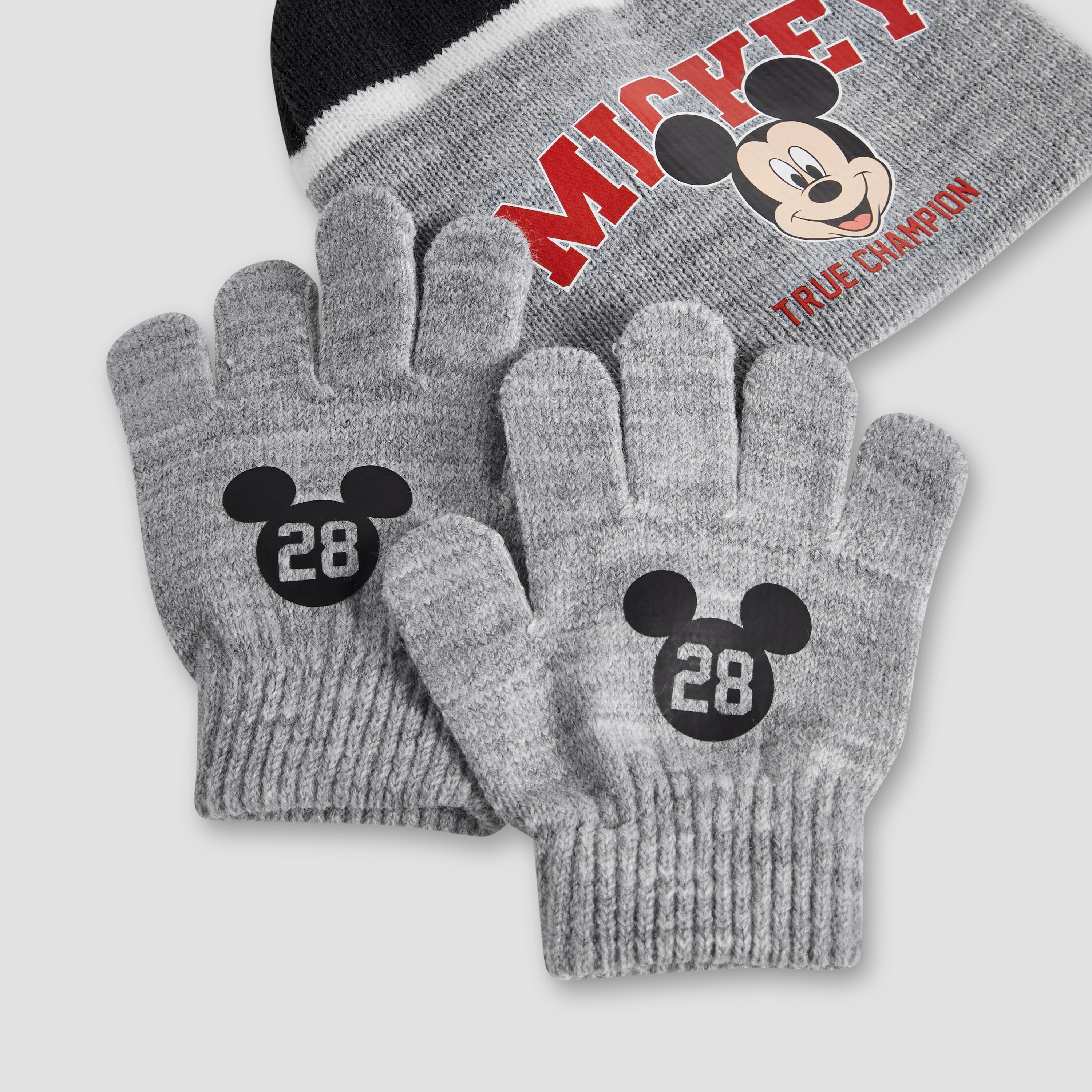 Disney Boys Winter Gloves and Beanie with Mickey Mouse Print - Cotton-baby-boys-clothing-winterwear-winteraccessories-image-5
