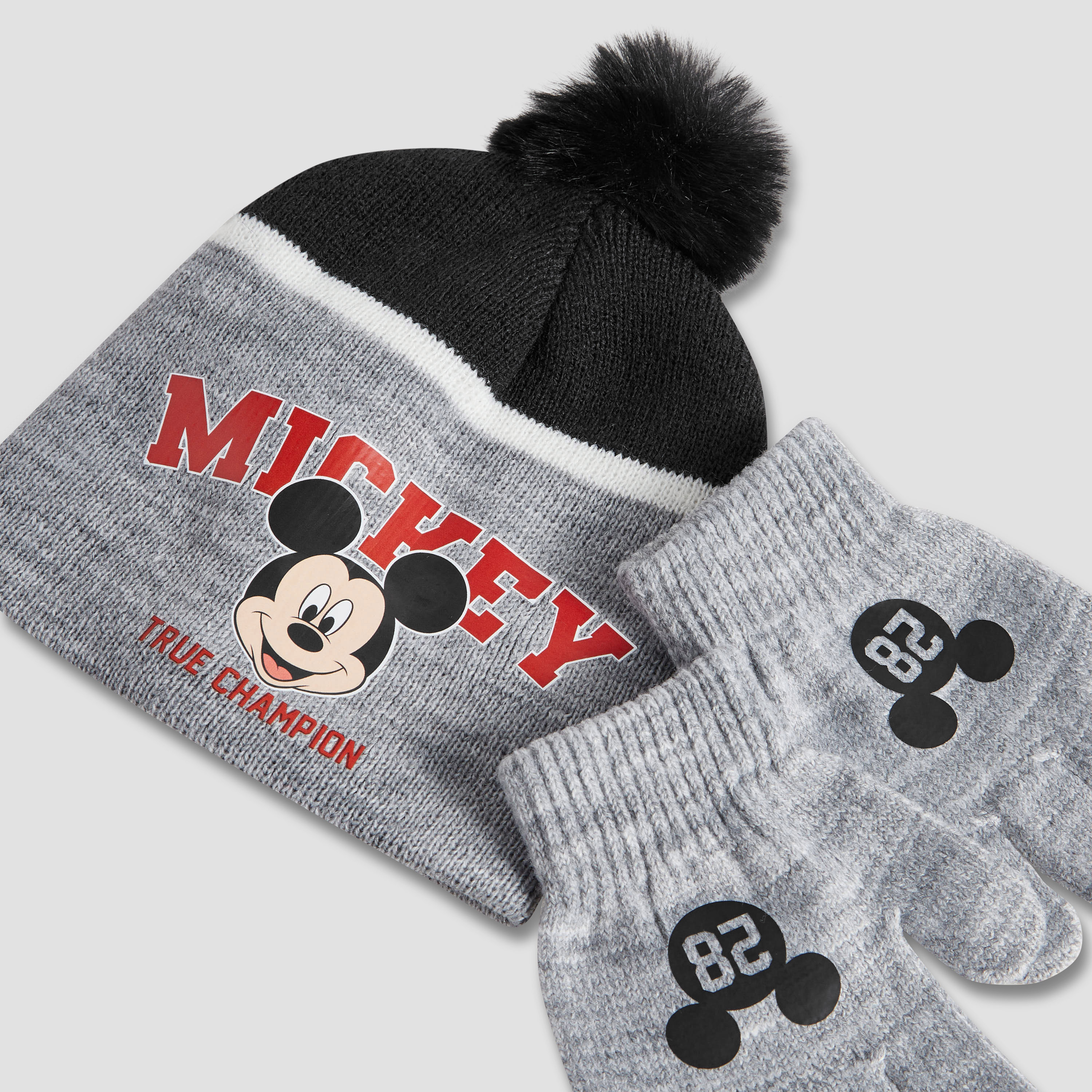 Disney Boys Winter Gloves and Beanie with Mickey Mouse Print - Cotton-baby-boys-clothing-winterwear-winteraccessories-image-6