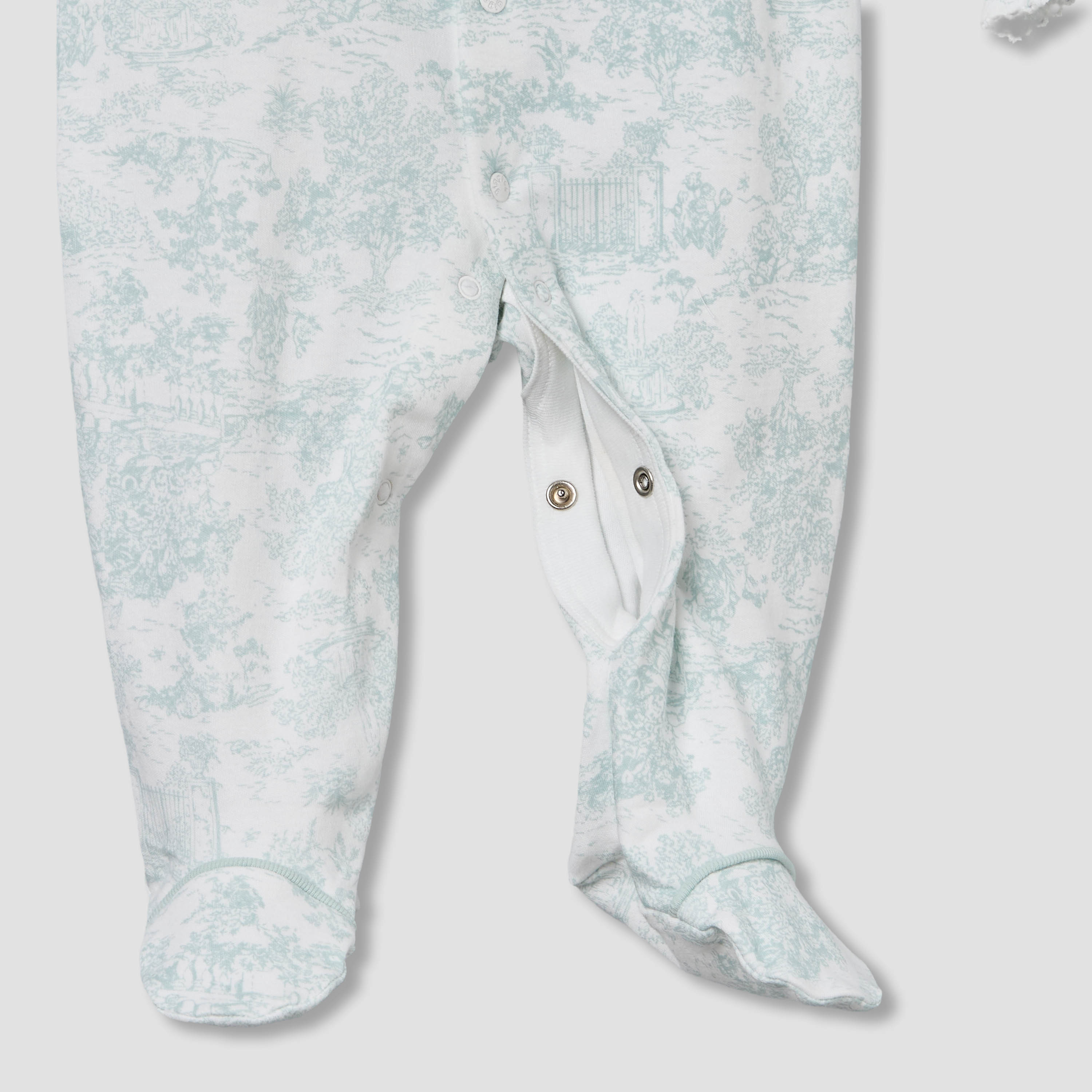 Giggles Cotton Round Neck Long Sleeve Sleepsuit with Ruffle Design-baby-girls-clothing-nightwear-sleepsuits-image-5