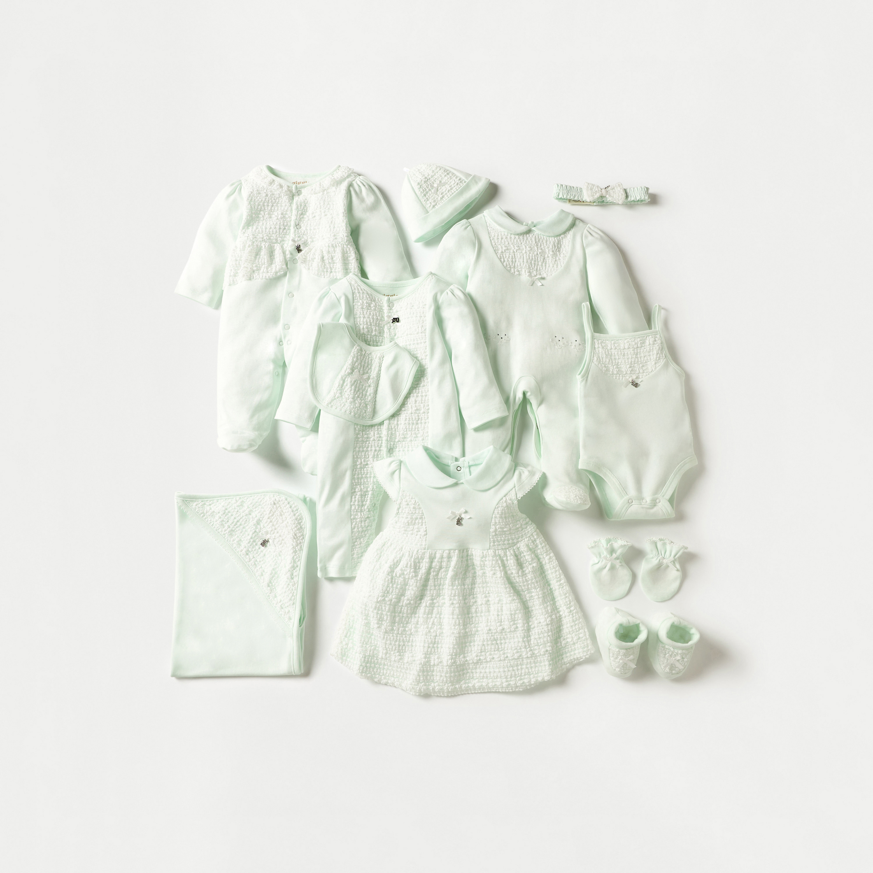 Giggles Panelled Sleepsuit with Collar and Long Sleeves-baby-girls-clothing-nightwear-sleepsuits-image-6