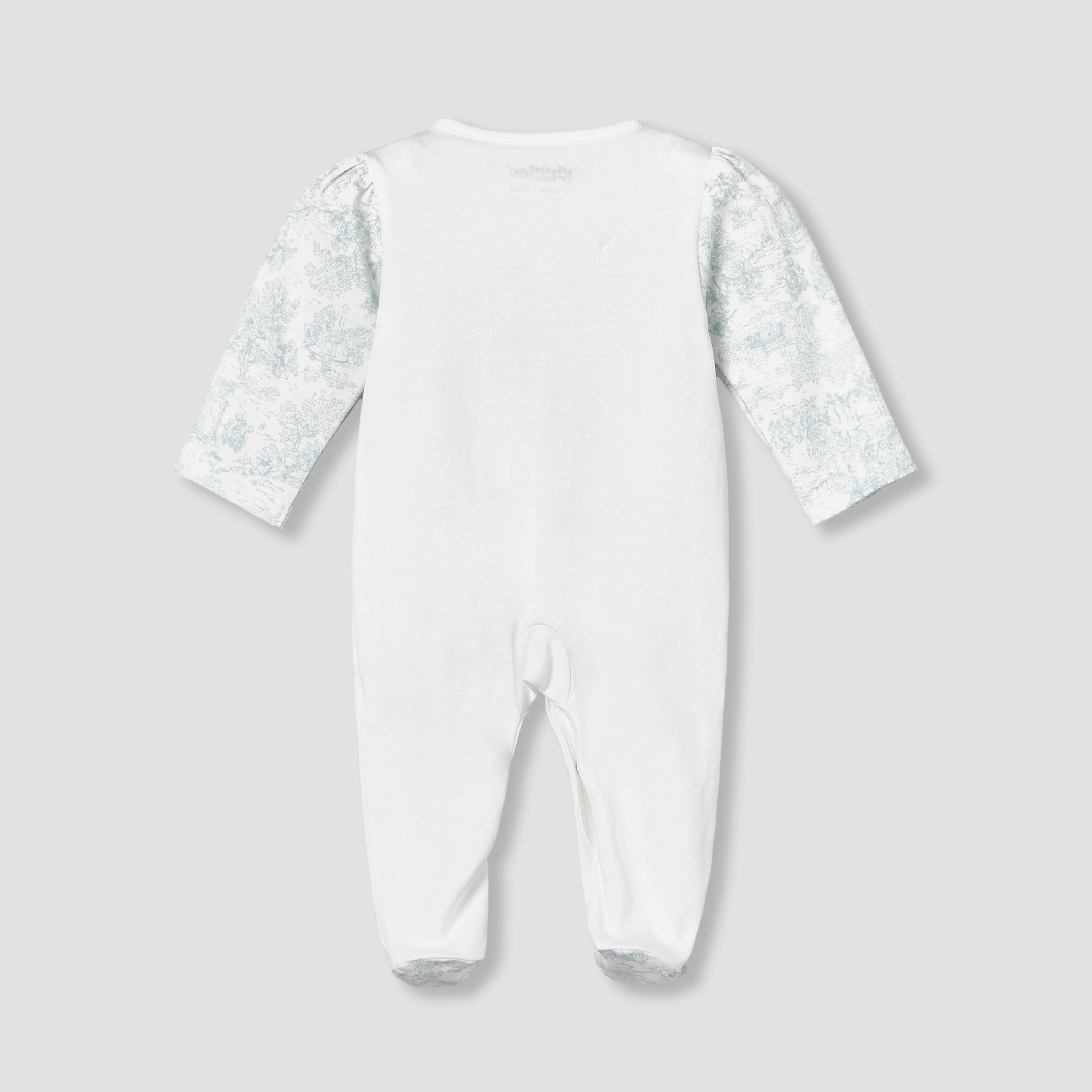 Giggles Cotton Crew Neck Long Sleeve Sleepsuit with Floral Embroidery-baby-girls-clothing-nightwear-sleepsuits-image-3