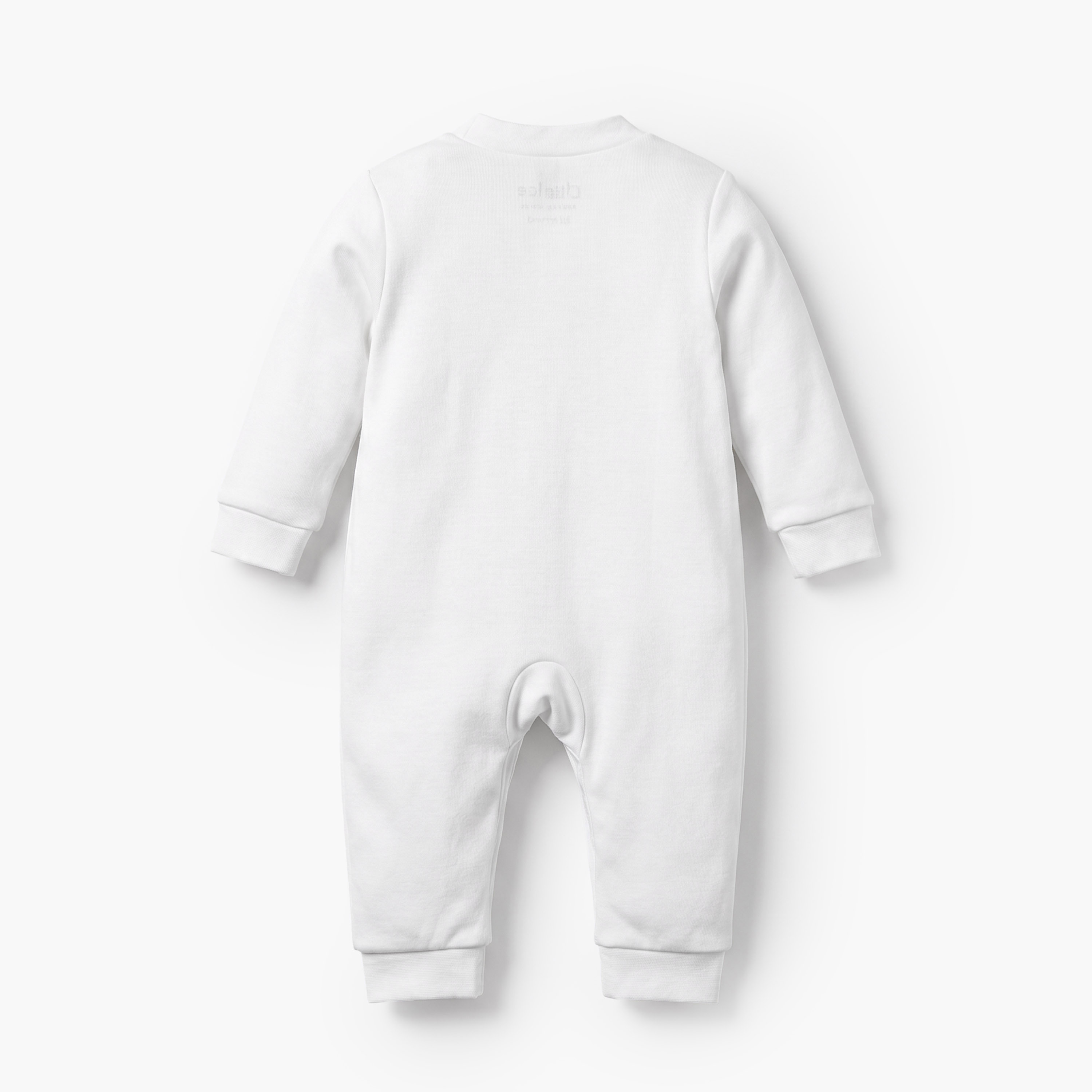بدلة نوم قطن بياقة ماندرين وأكمام طويلة بتصميم بارز الملمس من جيجلز-baby-boys-clothing-nightwear-sleepsuits-image-2