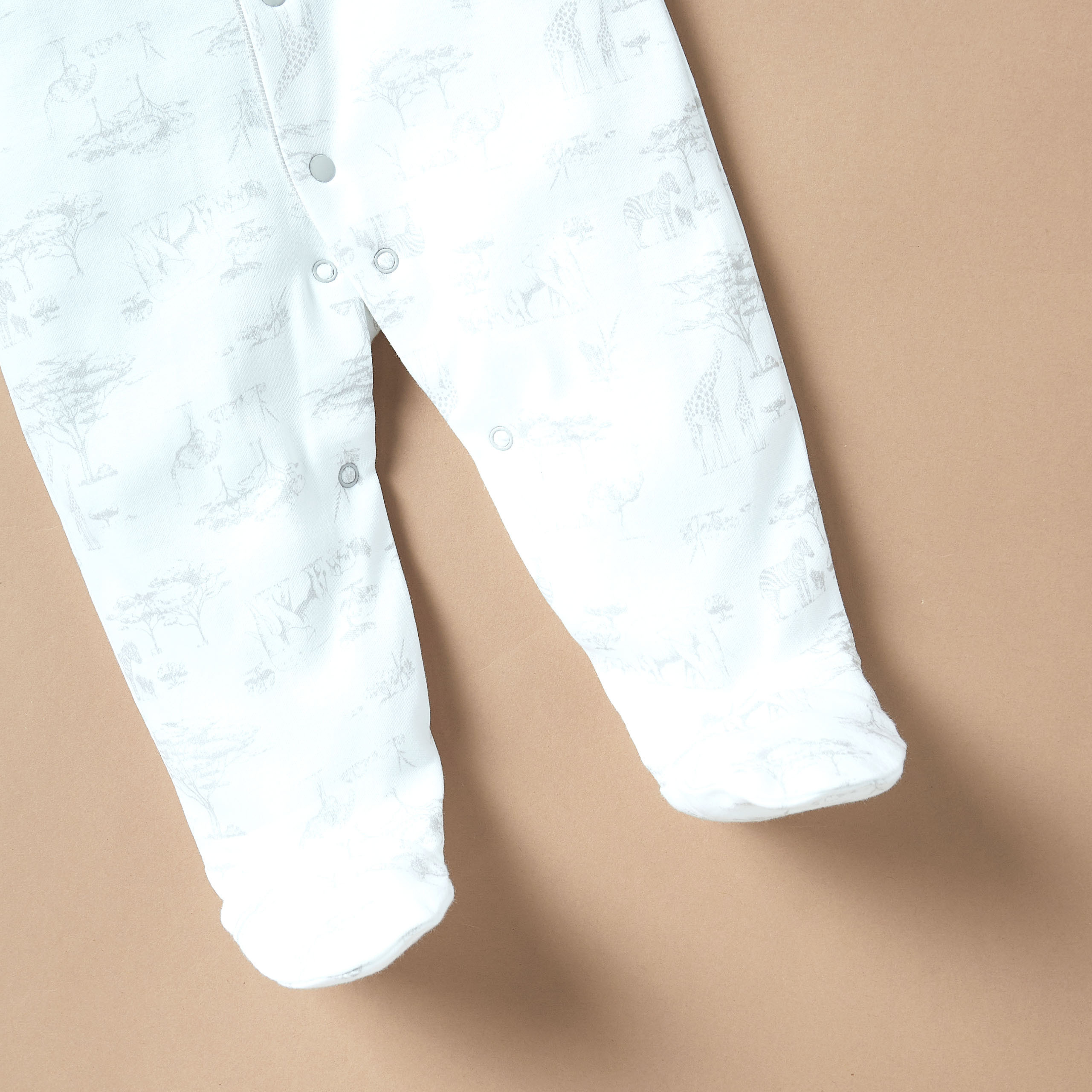 Giggles Printed Sleepsuit with Long Sleeves-baby-boys-clothing-nightwear-sleepsuits-image-3