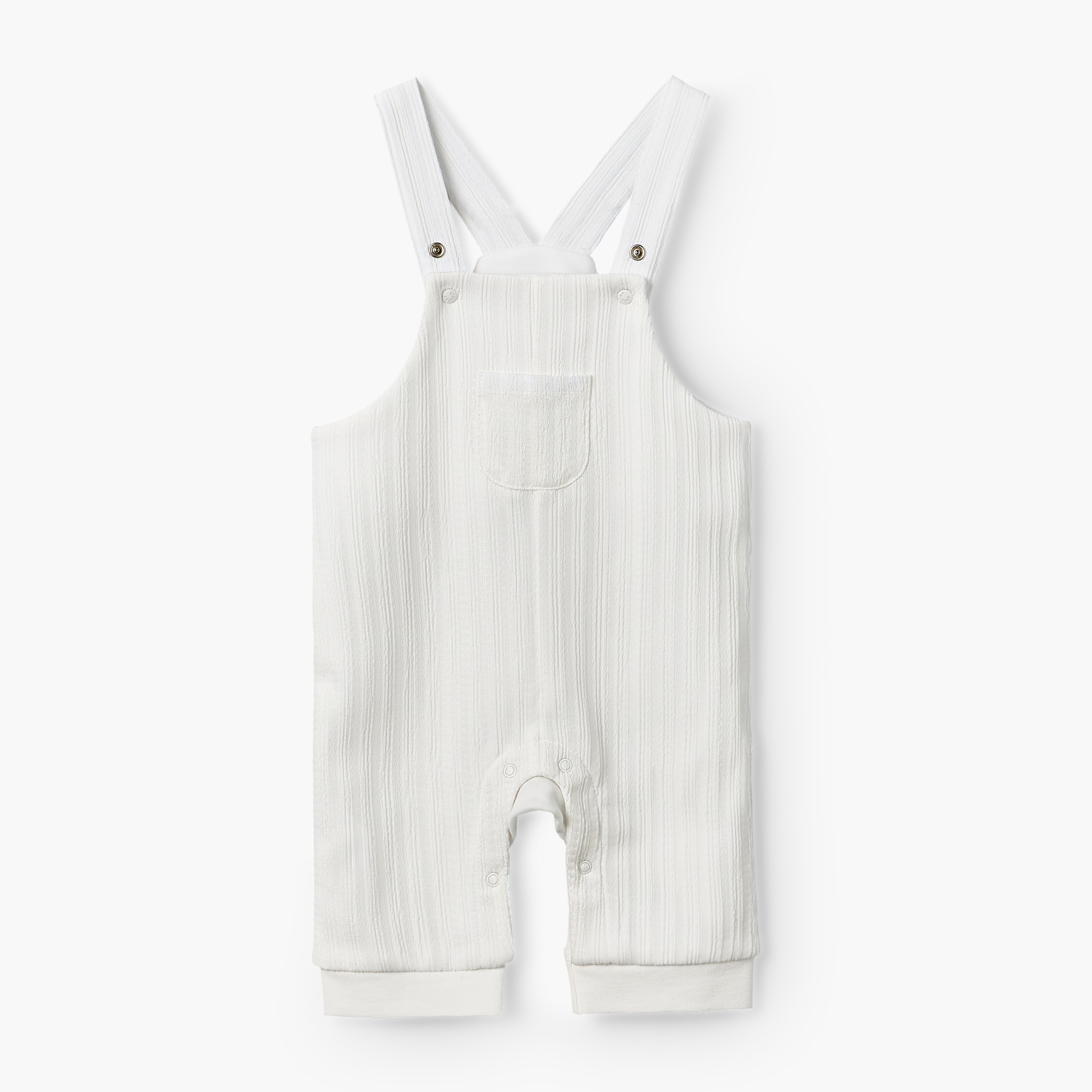 Giggles Collared Short Sleeves Polo T-shirt and Dungaree Set with Button Closure-baby-boys-clothing-setsandcoords-image-5