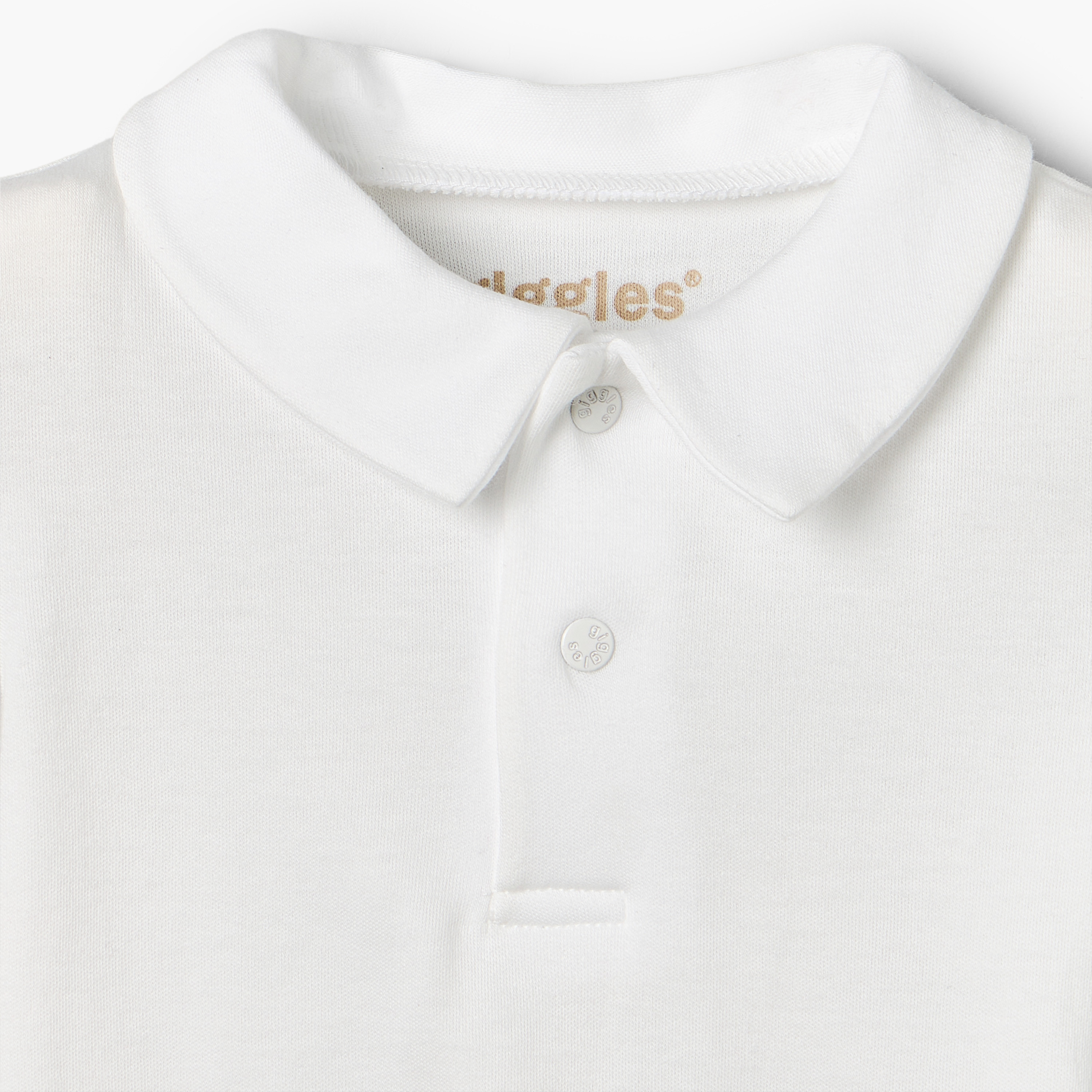 Giggles Collared Short Sleeves Polo T-shirt and Dungaree Set with Button Closure-baby-boys-clothing-setsandcoords-image-6