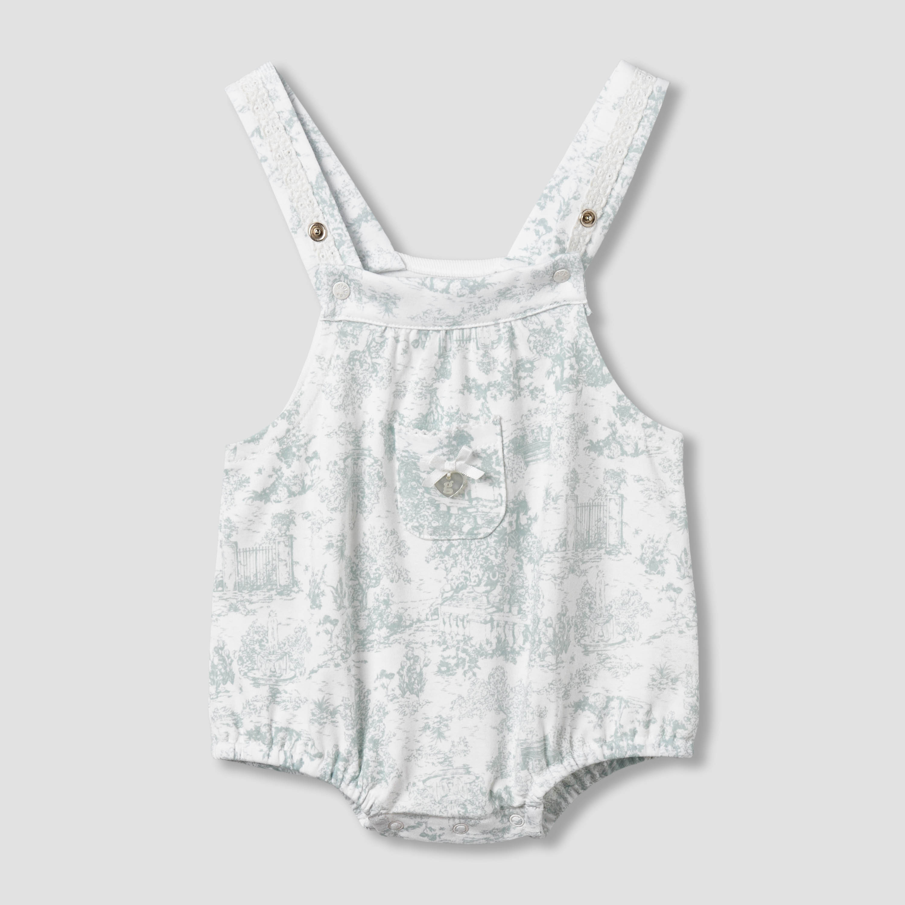 Giggles Ruffle Neck Short Sleeves T-shirt and Dungaree Set with Print-baby-girls-clothing-setsandcoords-image-2