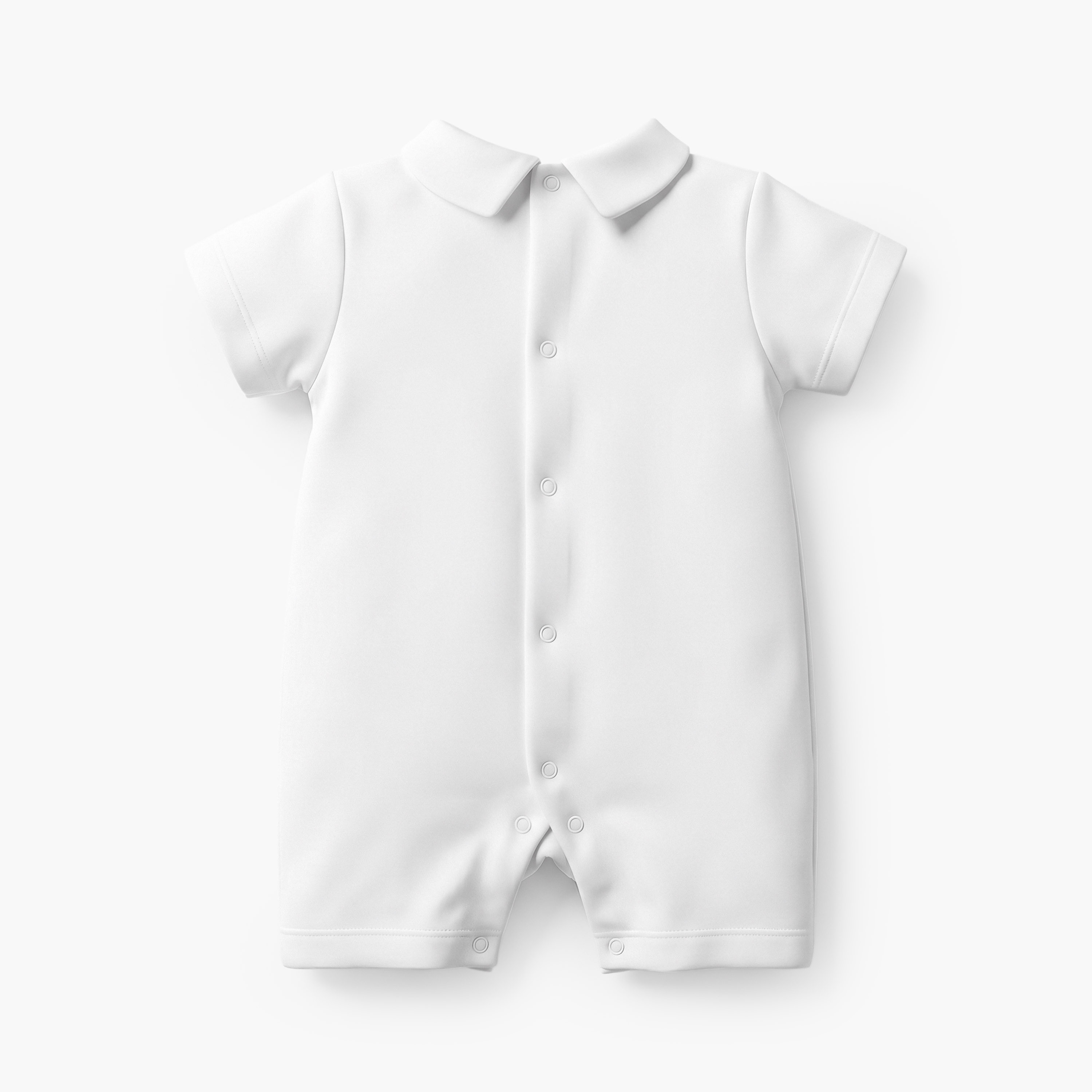 رومبر بياقة بيتر بان وأكمام قصيرة وتصميم بارز من جيجلز-baby-boys-clothing-rompers-image-2