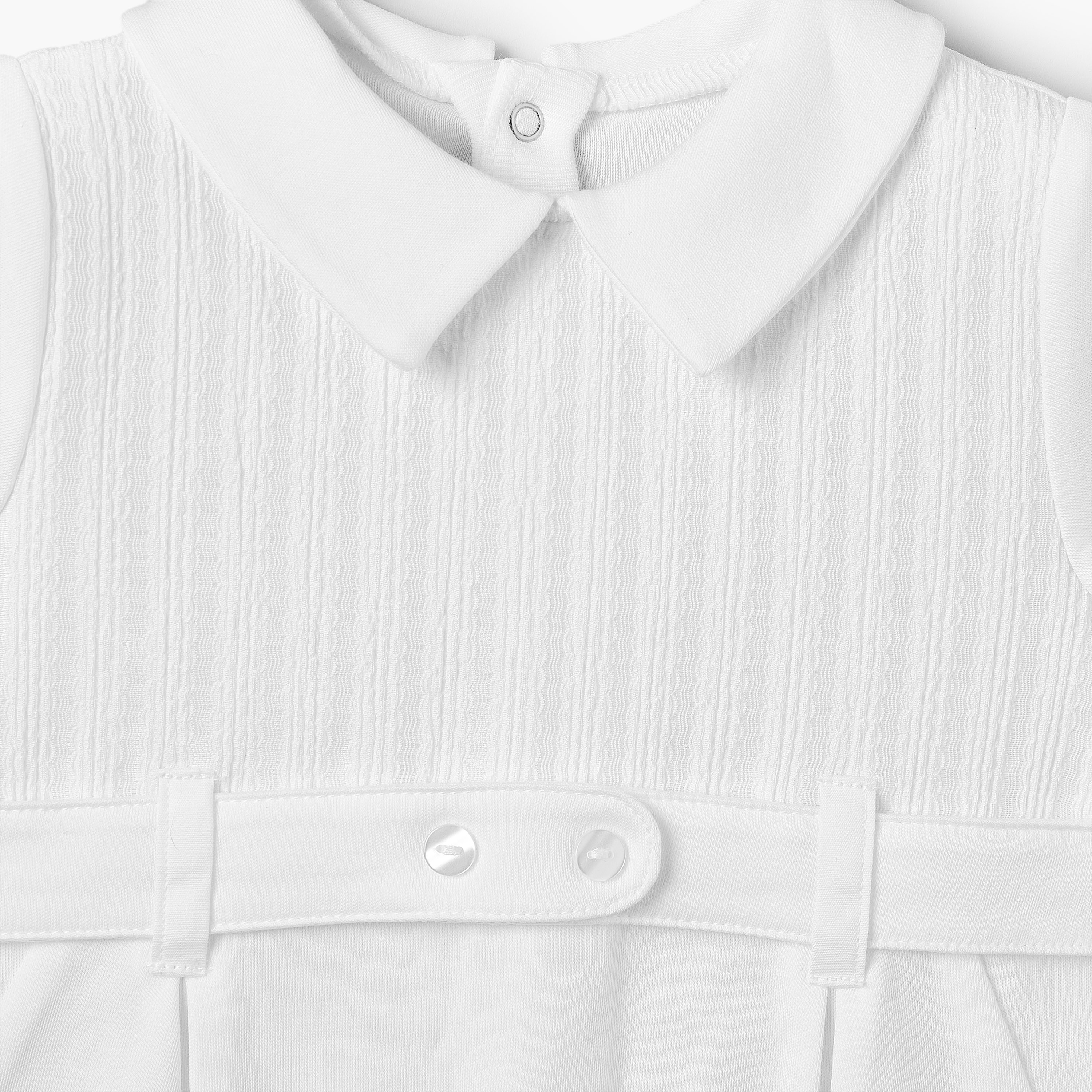 رومبر بياقة بيتر بان وأكمام قصيرة وتصميم بارز من جيجلز-baby-boys-clothing-rompers-image-3