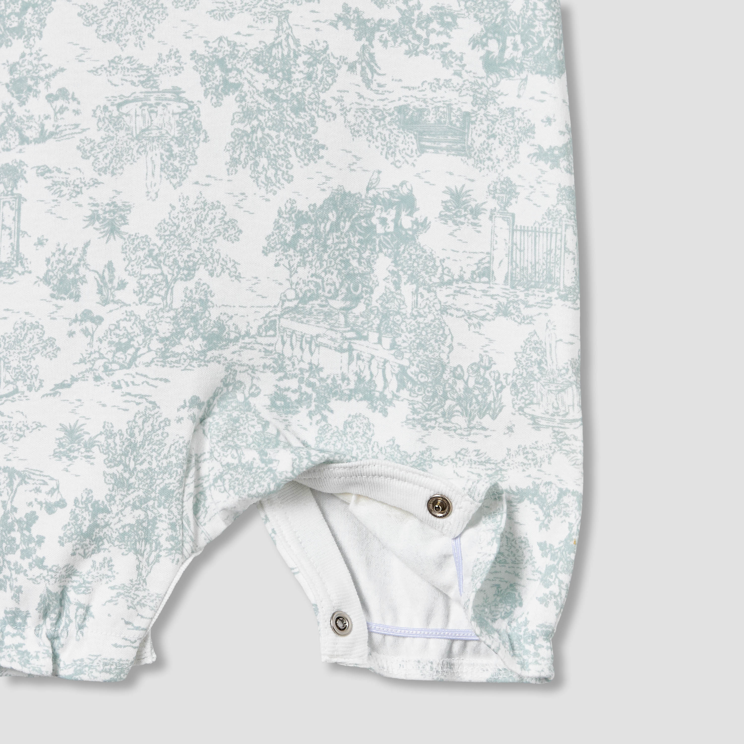 Giggles Crew Neck Sleeveless Romper with Floral Embroidery-baby-girls-clothing-rompers-image-5