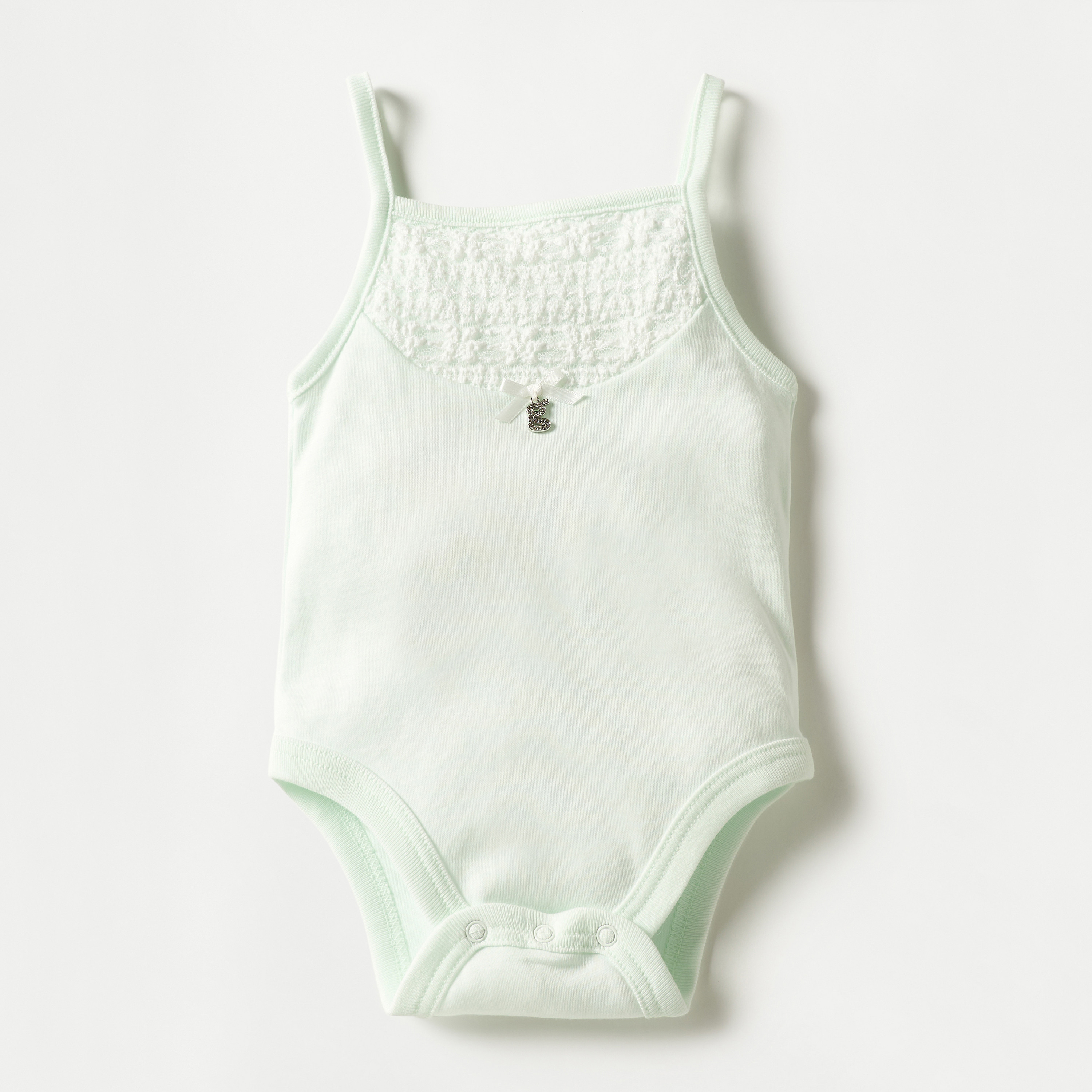 Giggles Panelled Strappy Bodysuit with Snap Button Closure-baby-girls-clothing-bodysuits-image-1