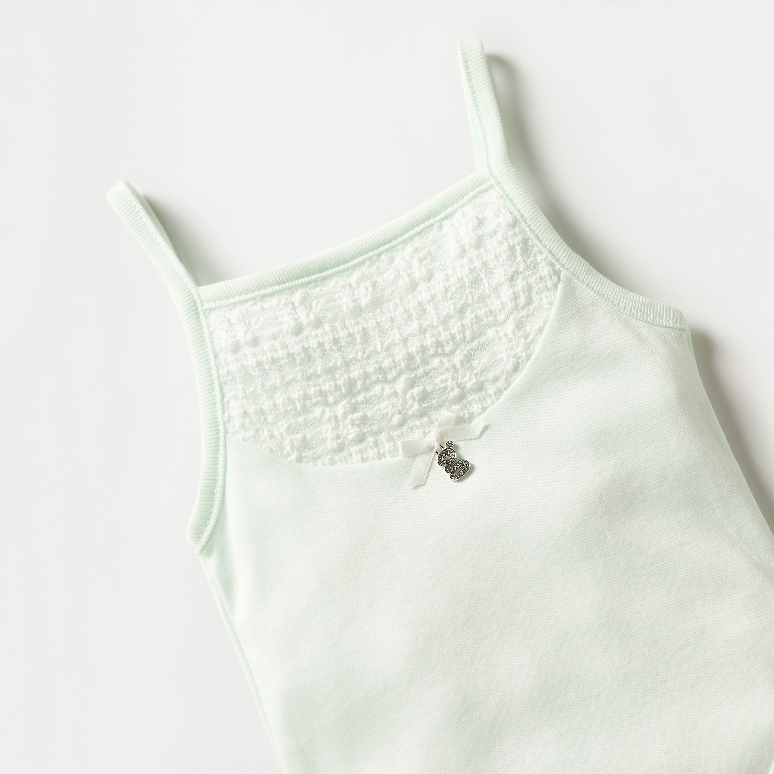 Giggles Panelled Strappy Bodysuit with Snap Button Closure-baby-girls-clothing-bodysuits-image-3
