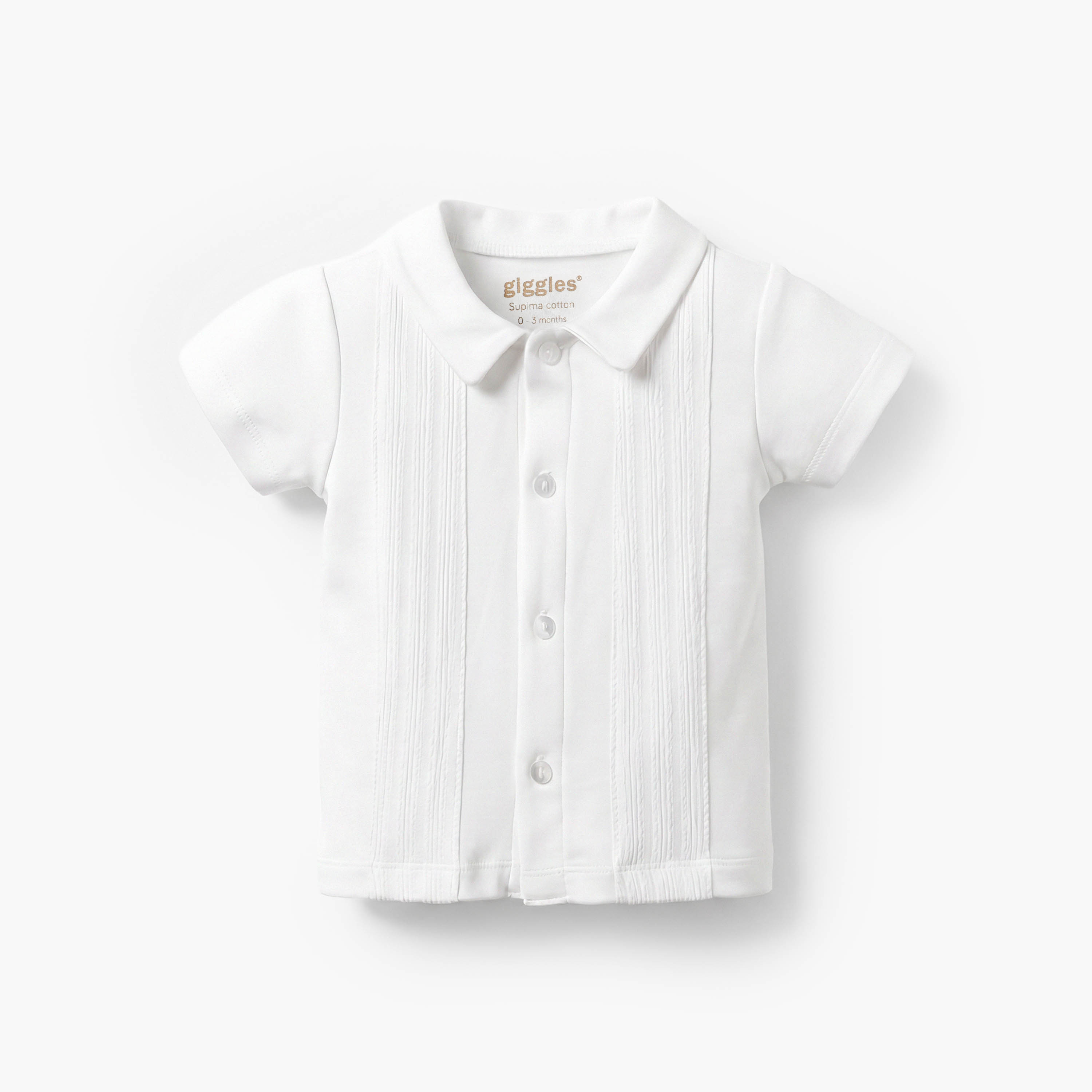 Giggles Collared Short Sleeves Shirt and Shorts Set with Elasticated Waist-baby-boys-clothing-setsandcoords-image-3
