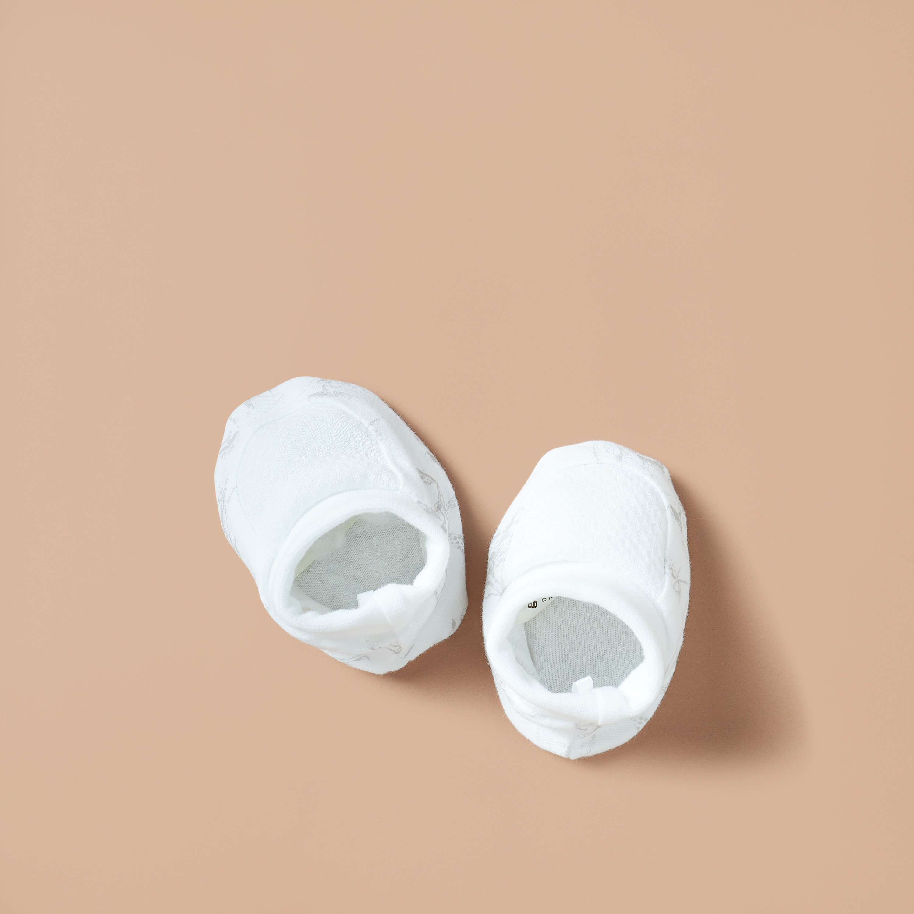 Giggles Savanna Print Slip-On Cotton Booties-baby-boys-shoes-booties-image-1