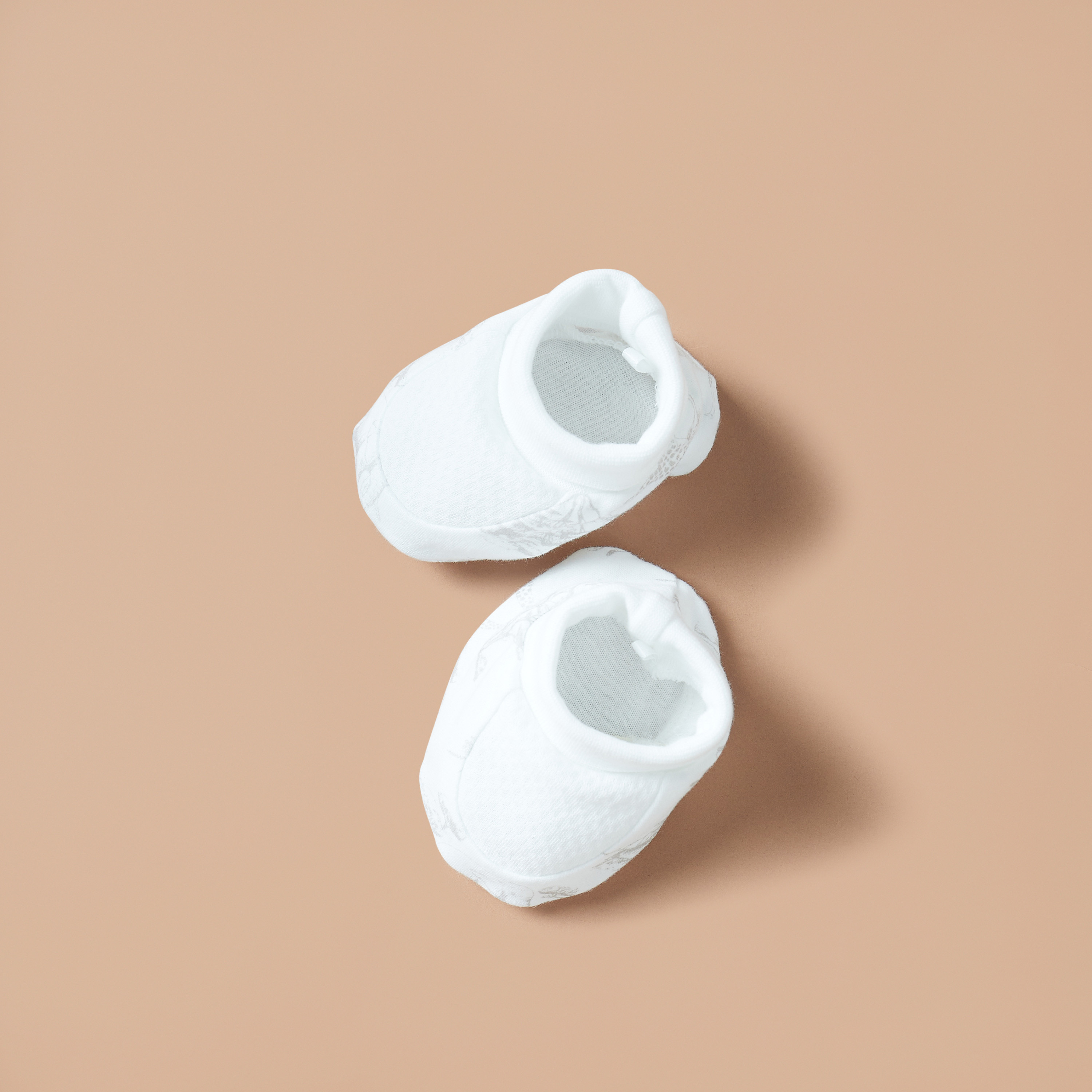 Giggles Savanna Print Slip-On Cotton Booties-baby-boys-shoes-booties-image-2