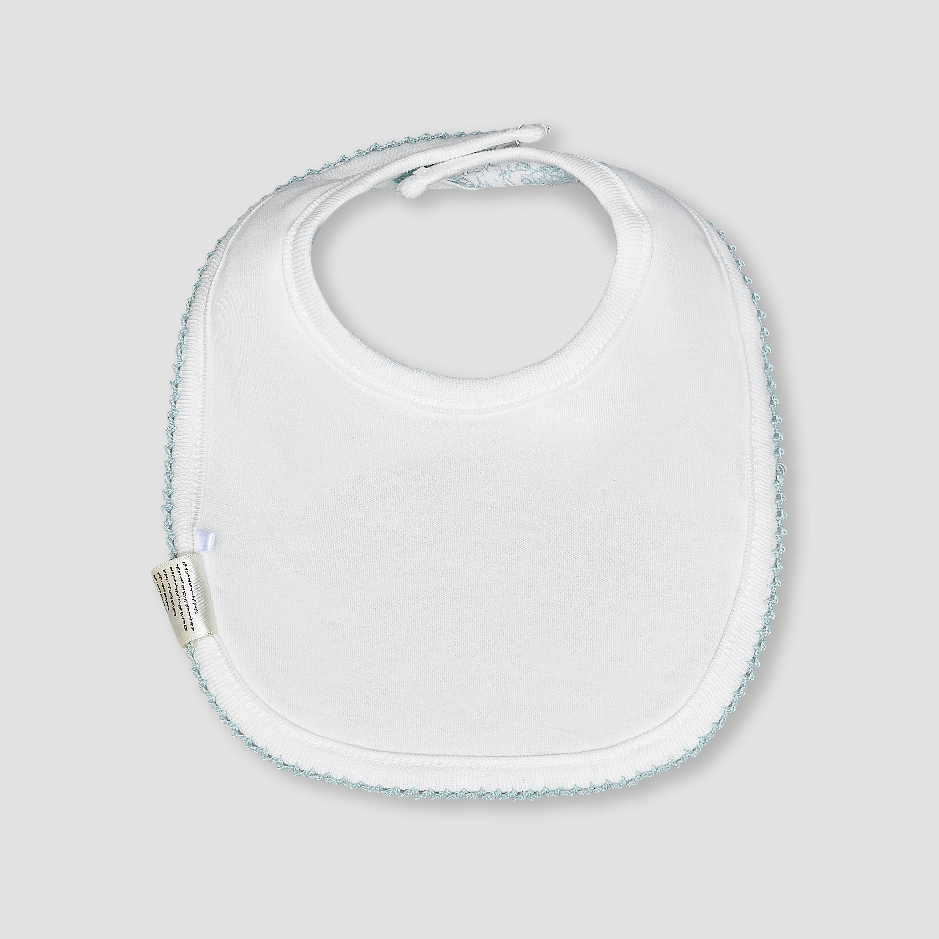 Giggles Baby Bib with Toile Print-baby-feeding-bibs-image-2