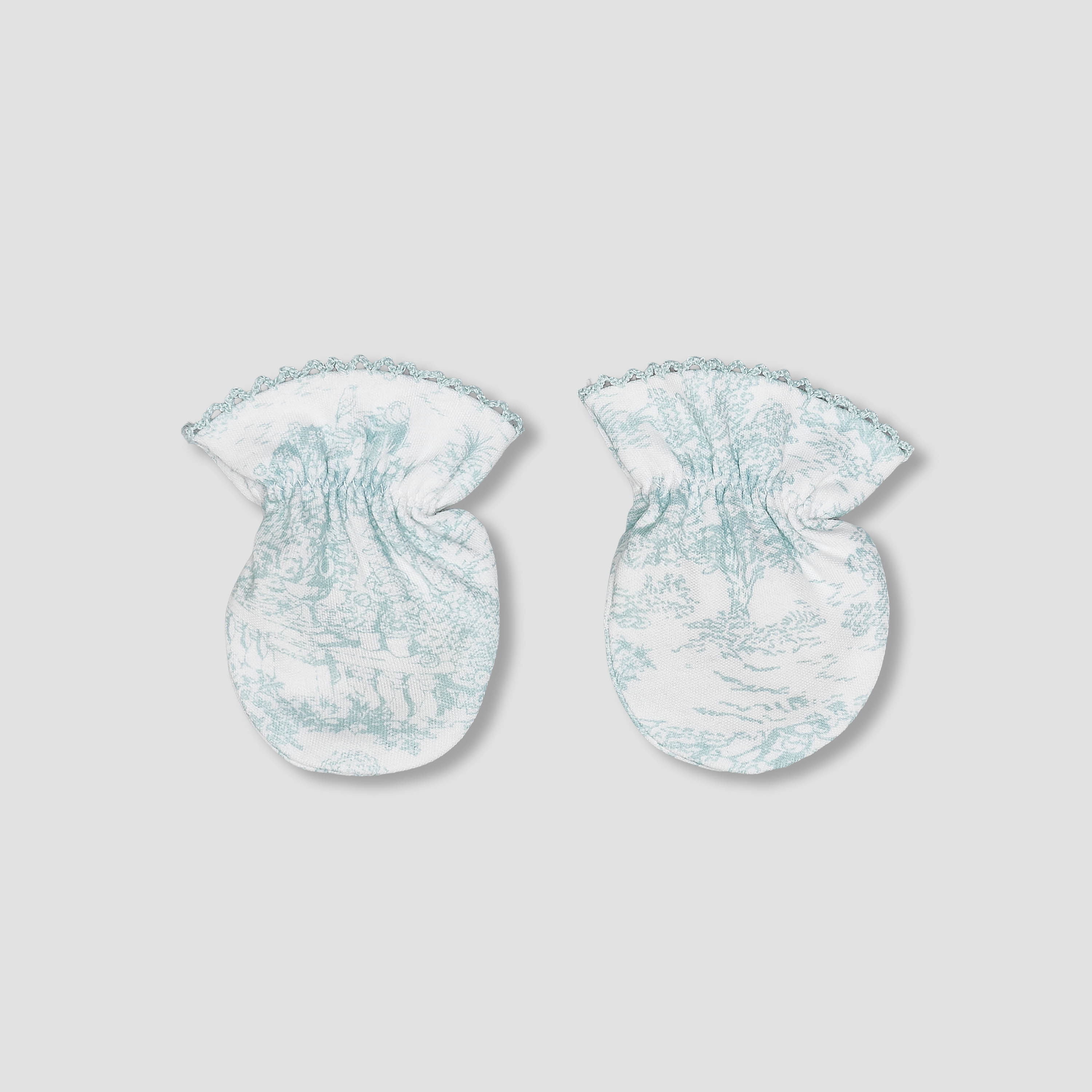Giggles Mittens with Toile Print, 0-36 Months-baby-girls-accessories-mittens-image-1