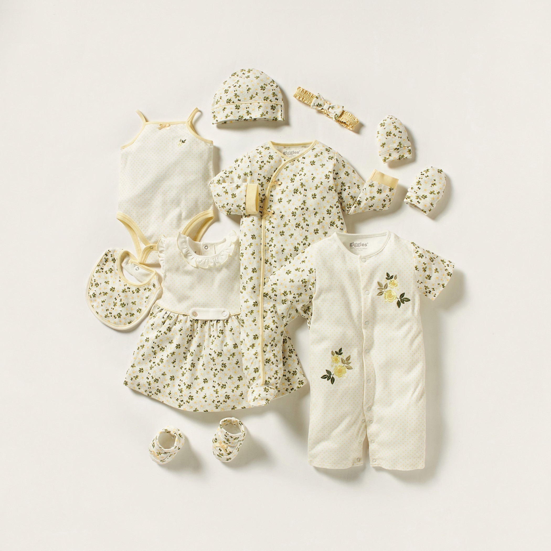 Giggles Embroidered Romper with Short Sleeves and Button Closure-baby-girls-clothing-rompers-image-5