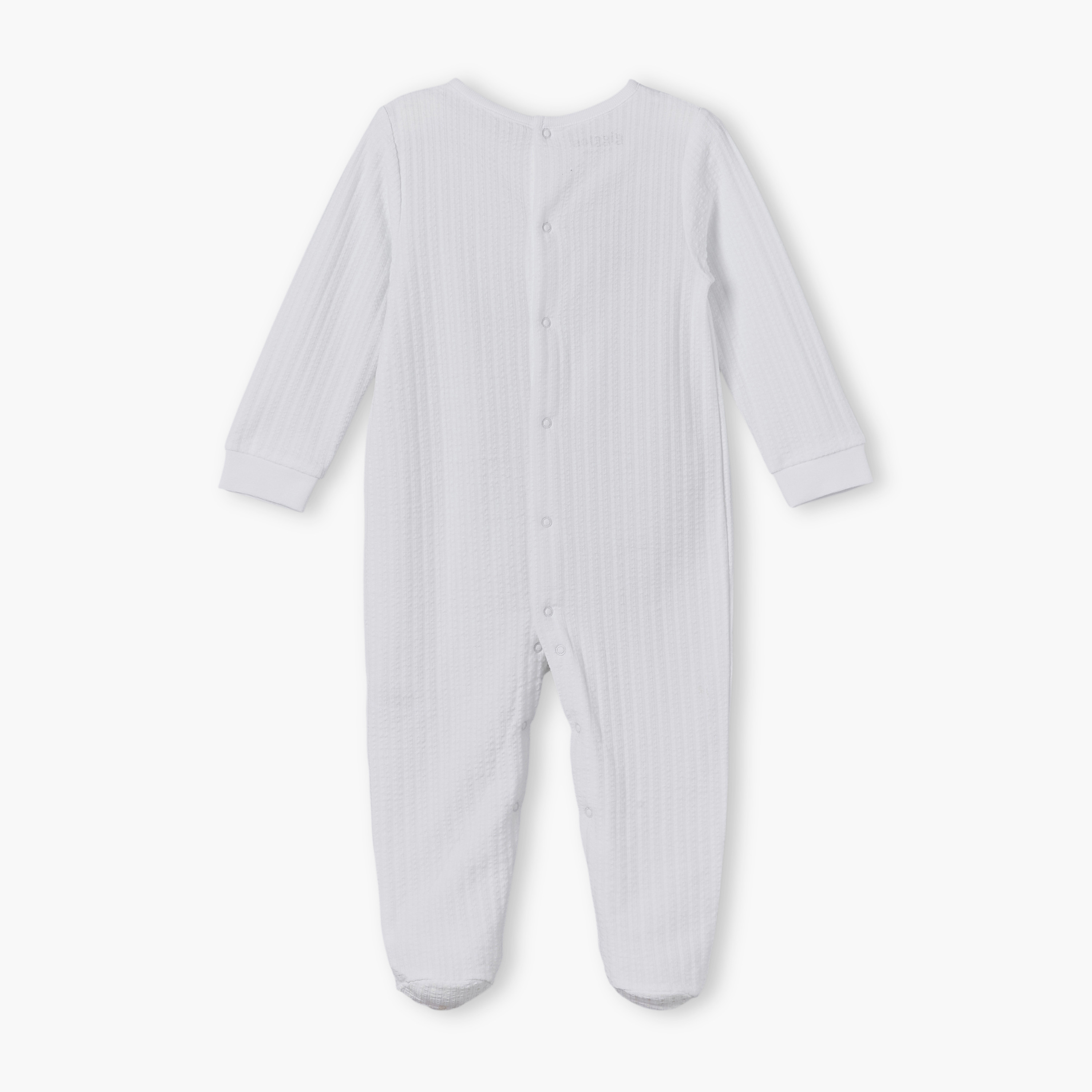 بيجامة نوم قطنية بأكمام طويلة ورقبة دائرية بتصميم مضلع من جيجلز-baby-boys-clothing-nightwear-sleepsuits-image-2