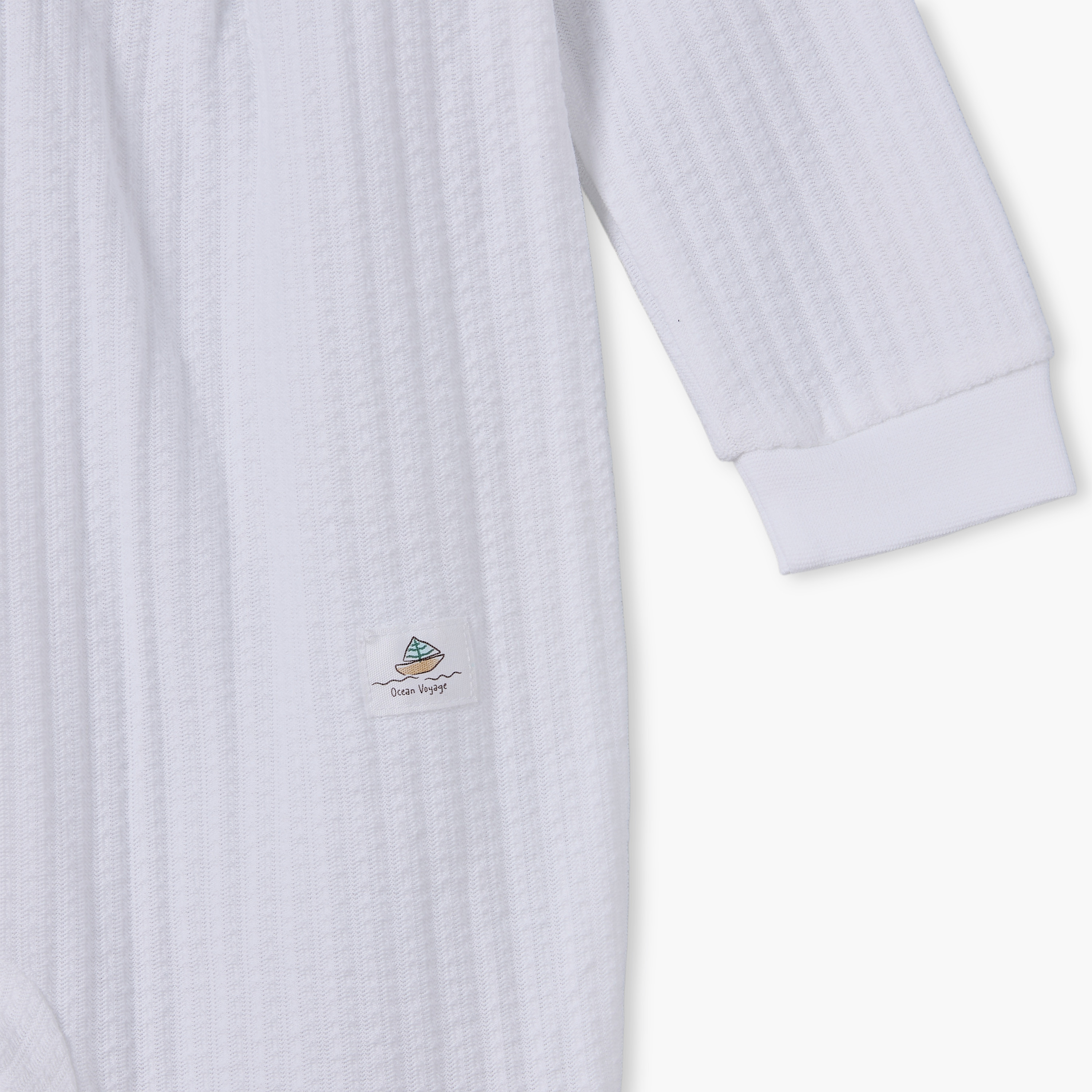 بيجامة نوم قطنية بأكمام طويلة ورقبة دائرية بتصميم مضلع من جيجلز-baby-boys-clothing-nightwear-sleepsuits-image-5