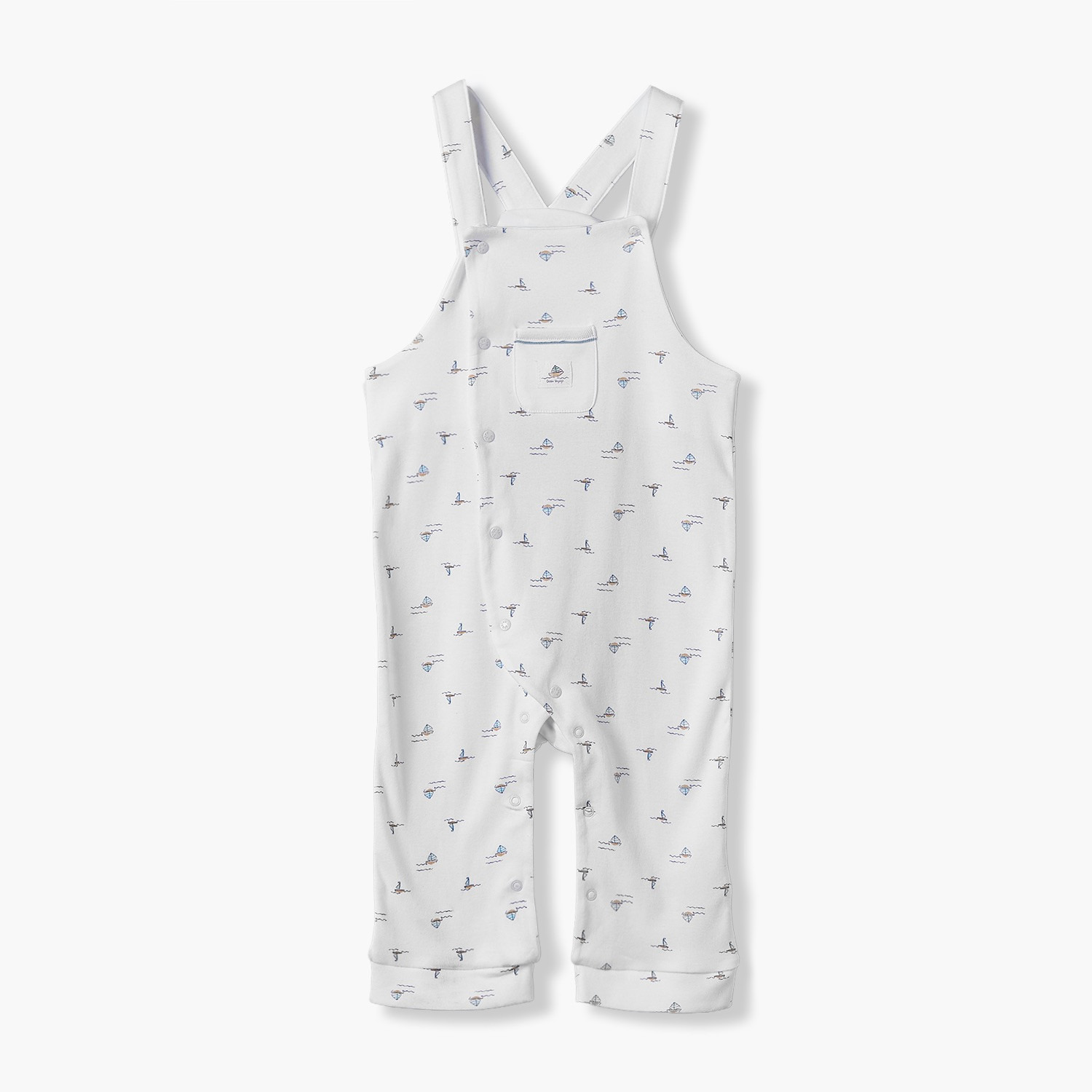 طقم دنغري وتيشيرت بأكمام قصيرة ورقبة ضيقة وطبعات من جيجلز-baby-boys-clothing-setsandcoords-image-5