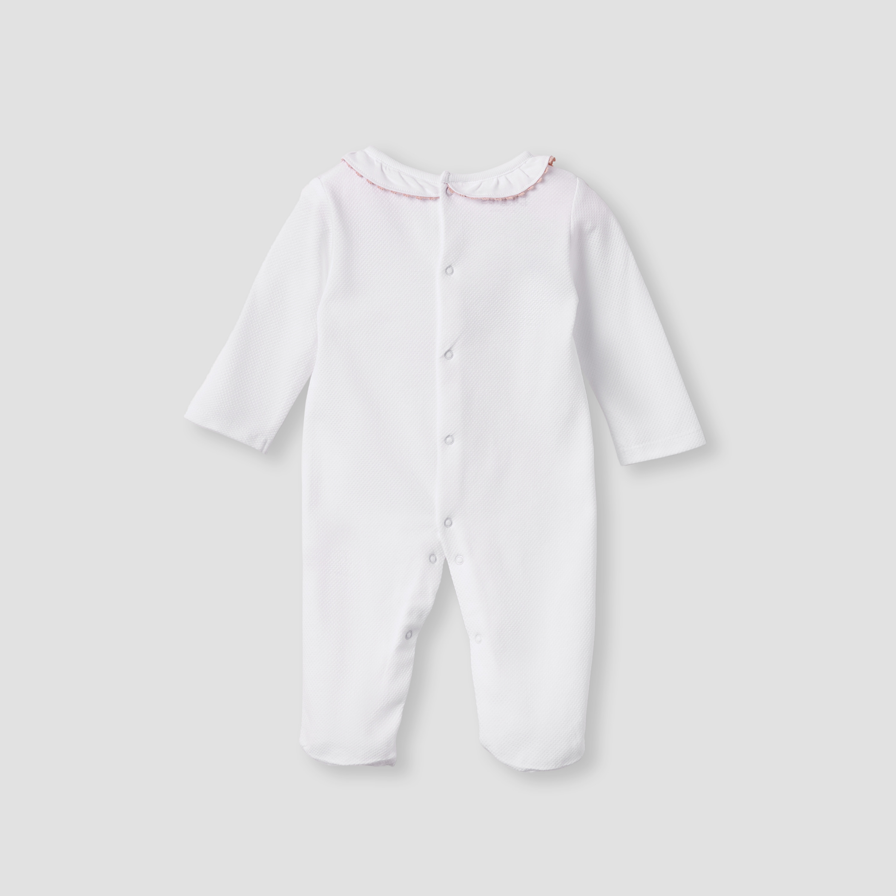 Giggles Embroidered Sleepsuit with Long Sleeves and Button Closure-baby-girls-clothing-nightwear-sleepsuits-image-3