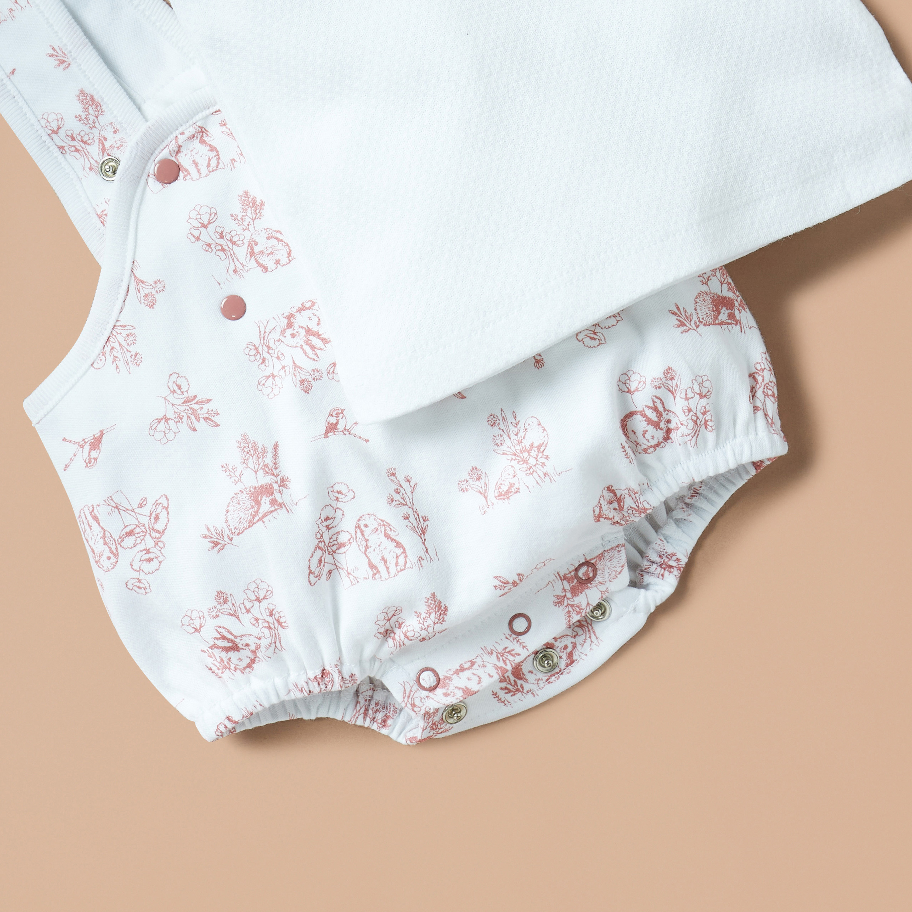 طقم دنغري بطبعات قطعتين من جونيورز-baby-girls-clothing-nightwear-sleepsuits-image-4