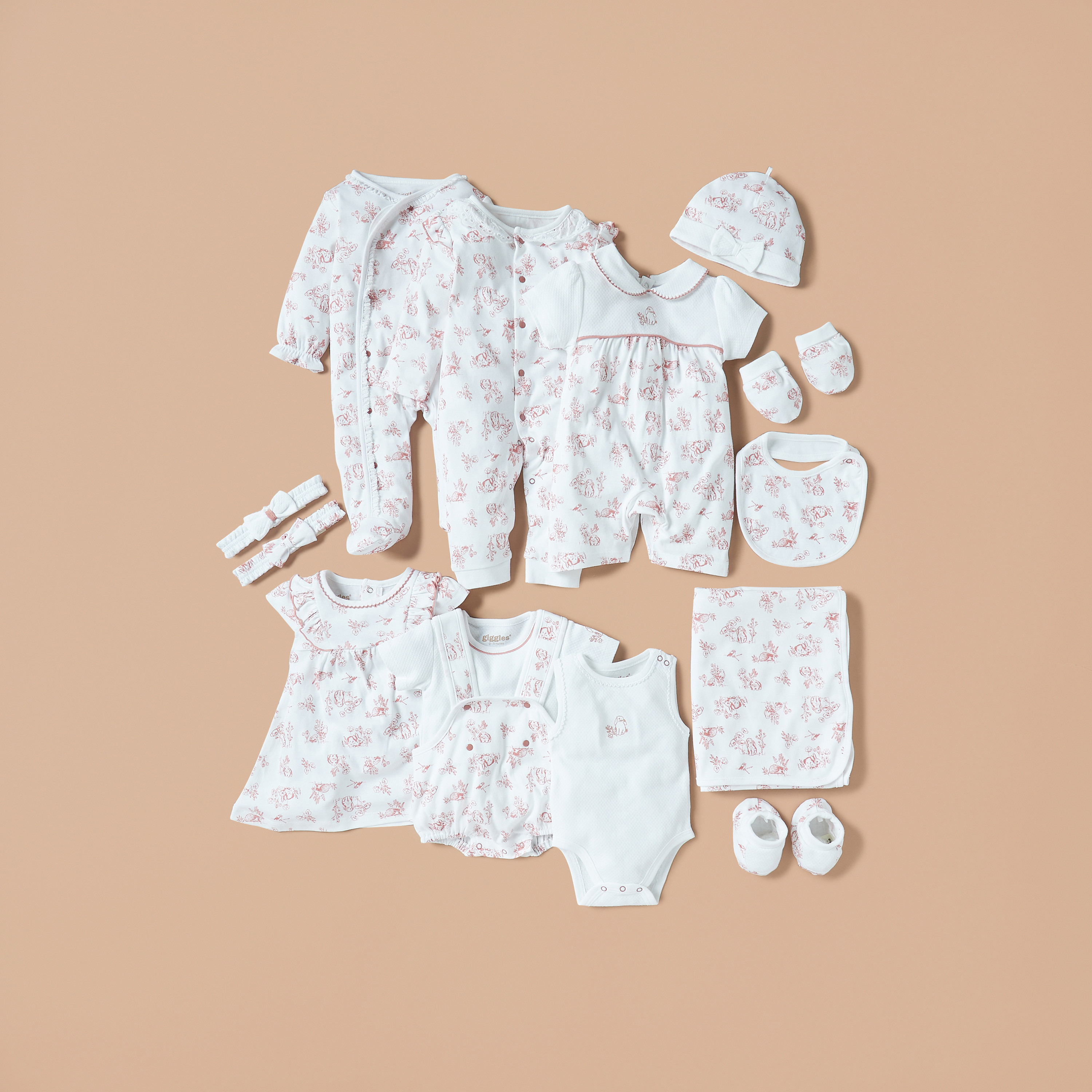 طقم دنغري بطبعات قطعتين من جونيورز-baby-girls-clothing-nightwear-sleepsuits-image-6