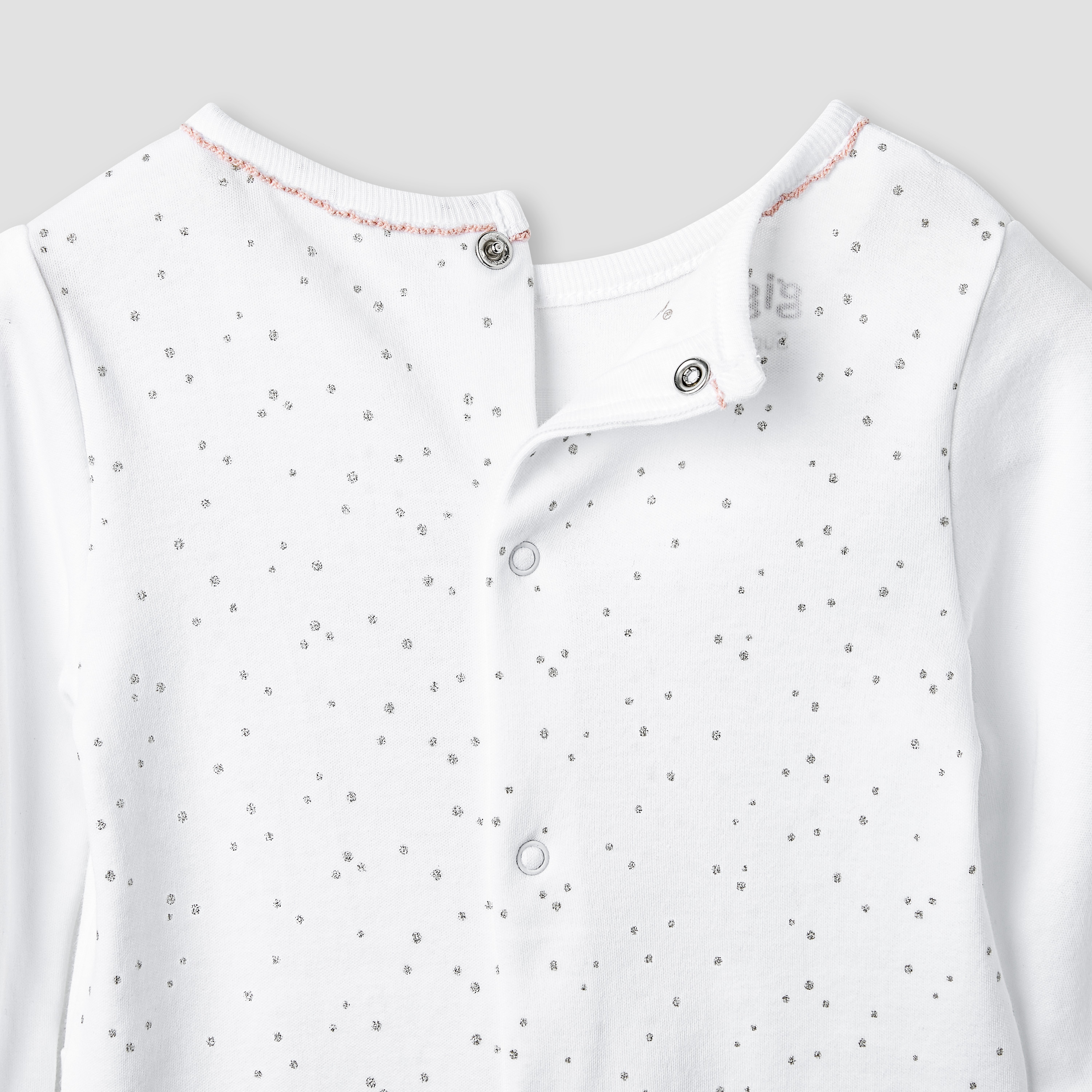 Giggles Embroidered Sleepsuit with Long Sleeves and Button Closure-baby-girls-clothing-nightwear-sleepsuits-image-4