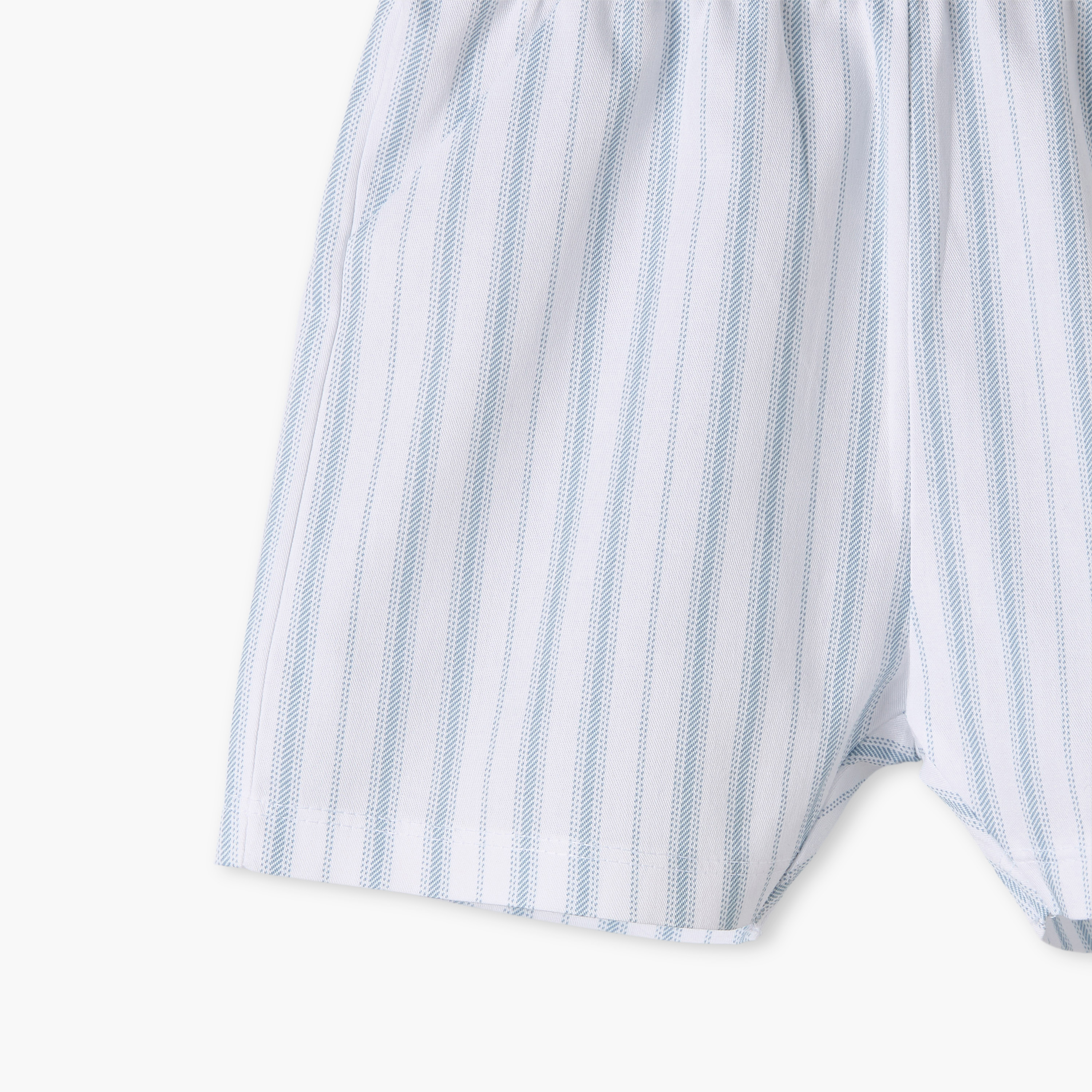 Giggles Cotton Collared Short Sleeves Shorts Set with Stripes-baby-boys-clothing-nightwear-pyjamasets-image-10