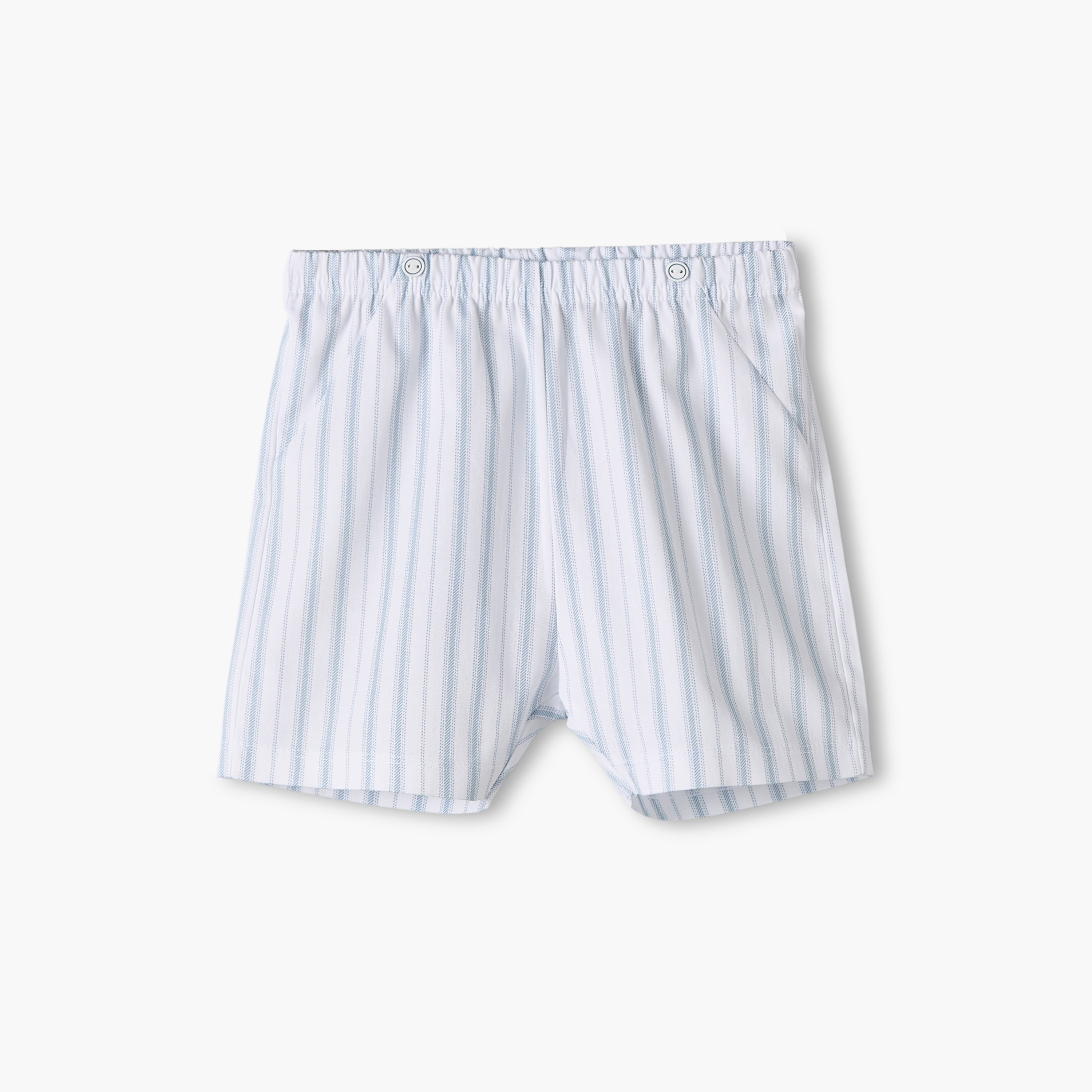 Giggles Cotton Collared Short Sleeves Shorts Set with Stripes-baby-boys-clothing-nightwear-pyjamasets-image-3
